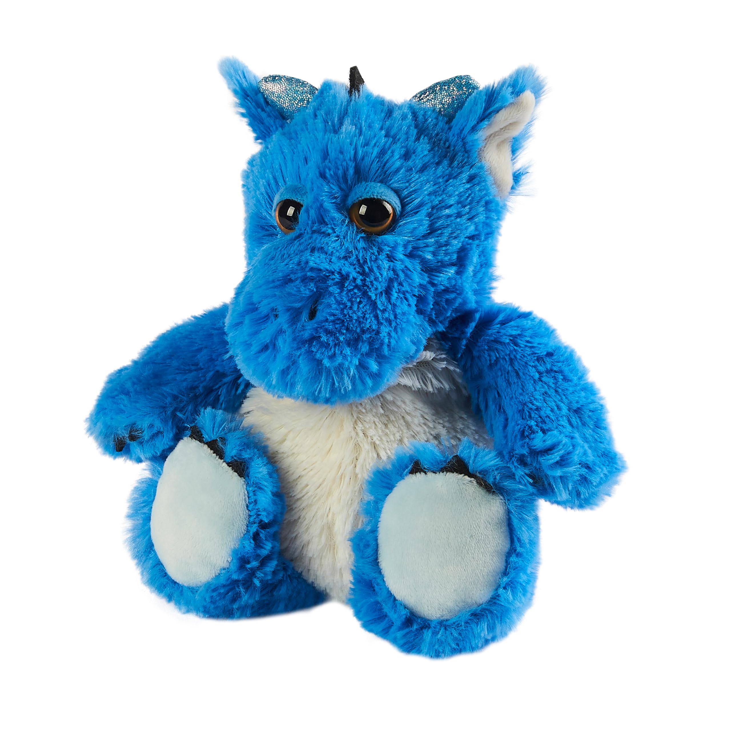 Warmies - Blue Dragon Weighted Teddy Junior Size Microwavable Heat Pad with French Lavender 7
