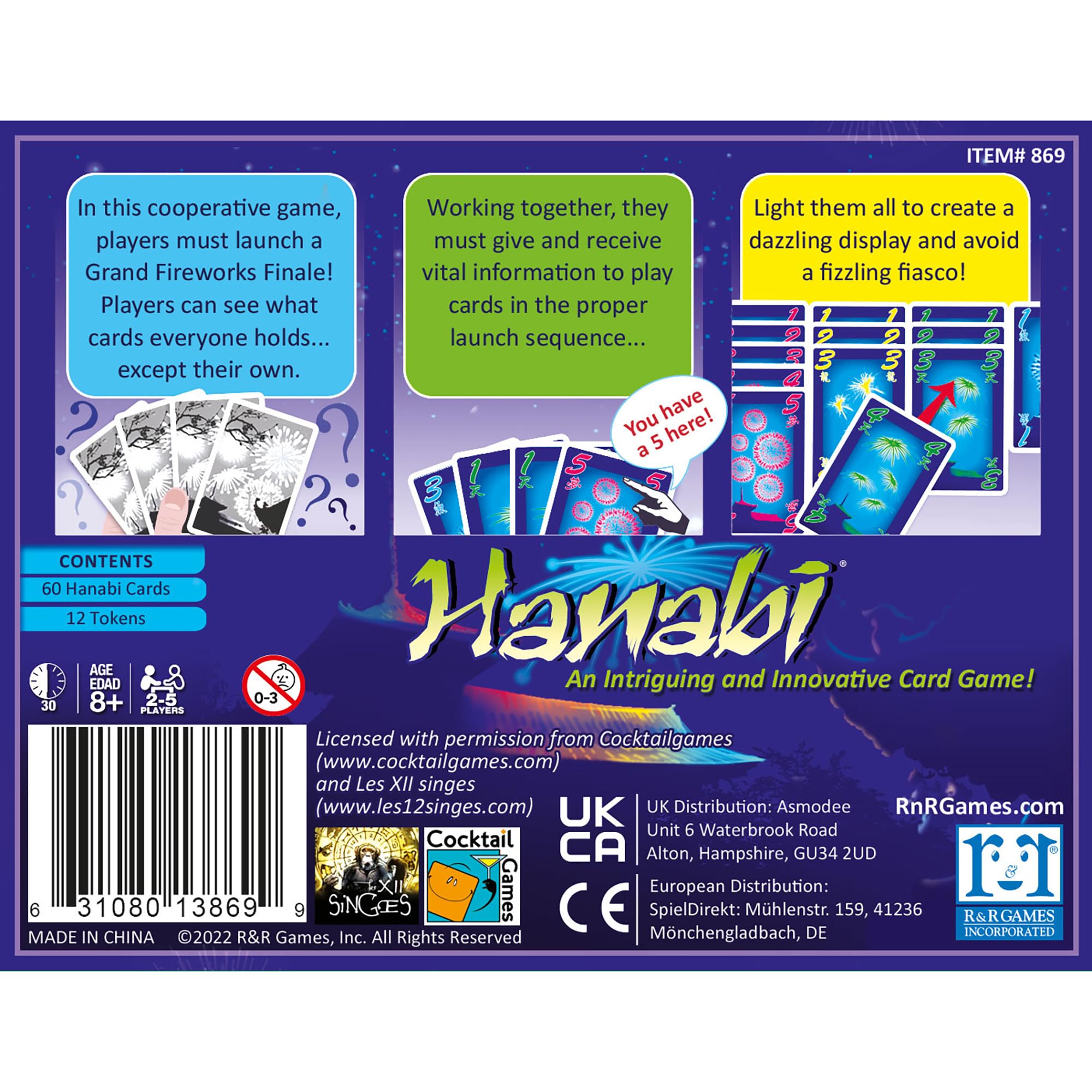R&R Games Hanabi Card Game 5