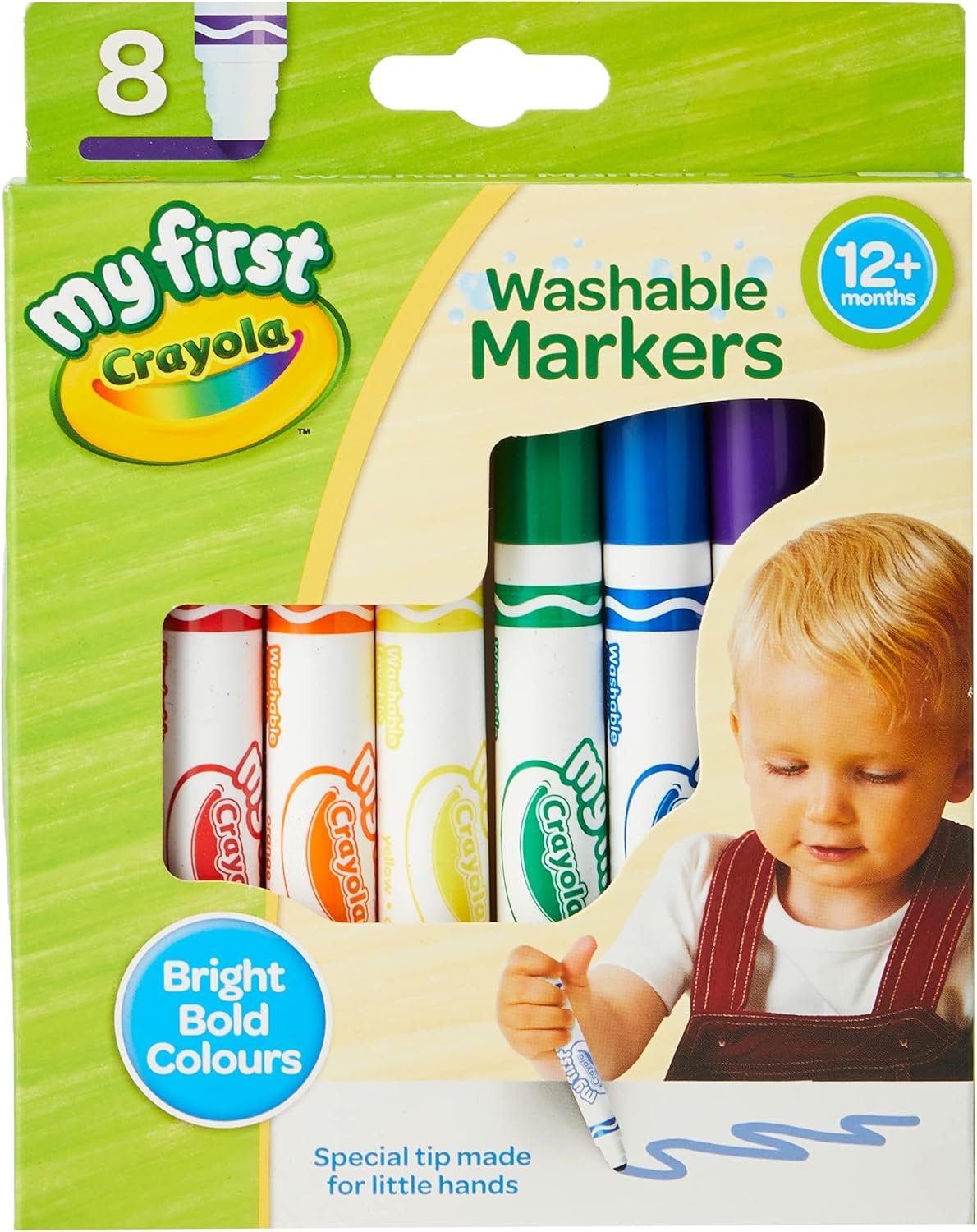 CRAYOLA My First Washable Markers - Easy-Grip for Toddlers 1+