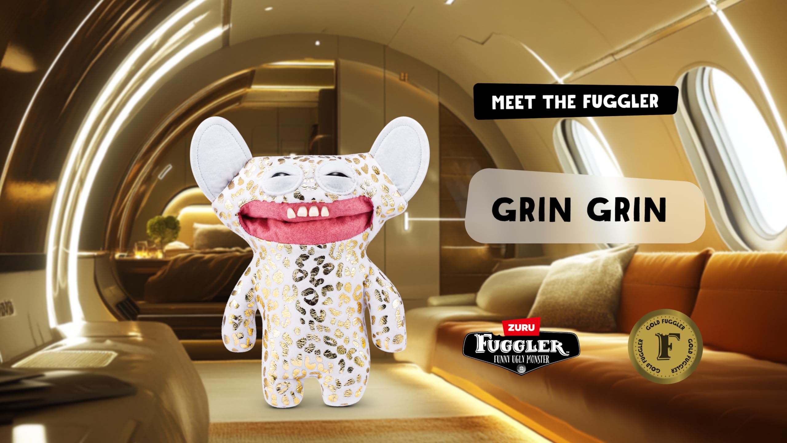 Fuggler Gold Fuggs by ZURU - Funny Ugly Monster Plush Collectible Toy 15