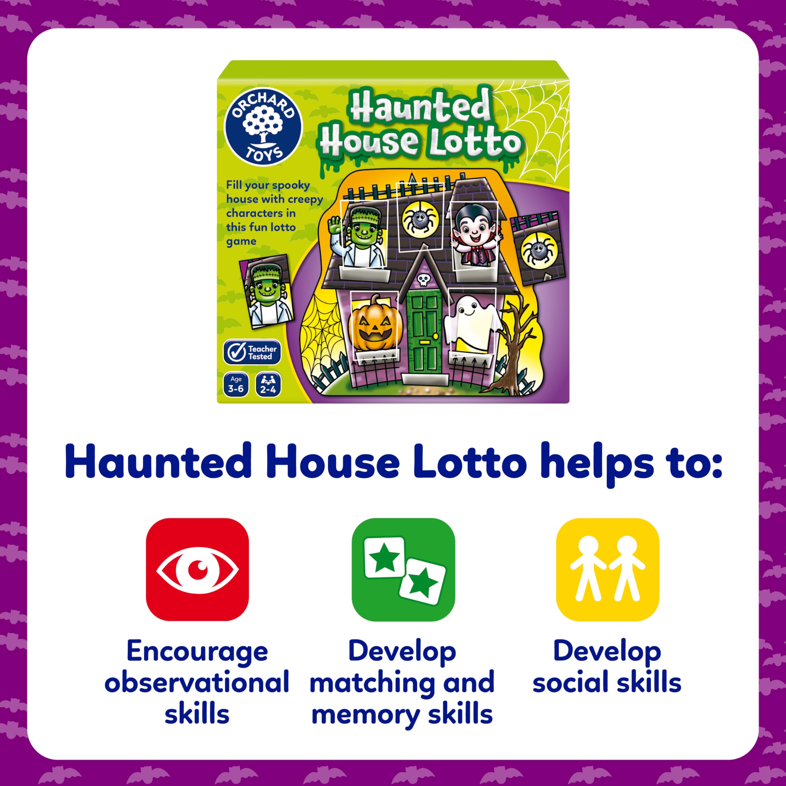 Orchard Toys Haunted House Lotto - Compact Board Game for Kids Ages 3-6 3