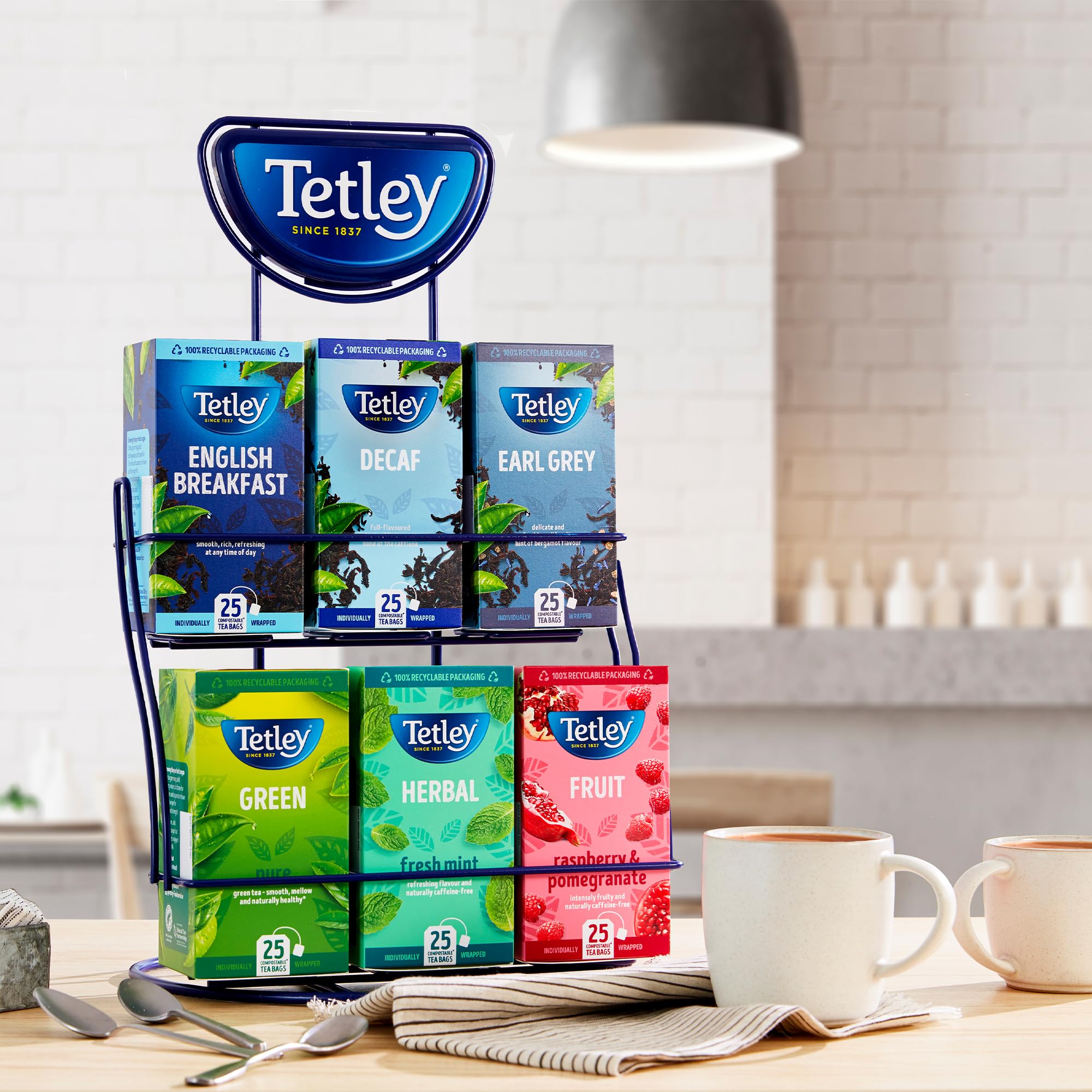 Tetley Reiner Grüner Tee, 50 Teebeutel – 600 g, 1er-Packung 6