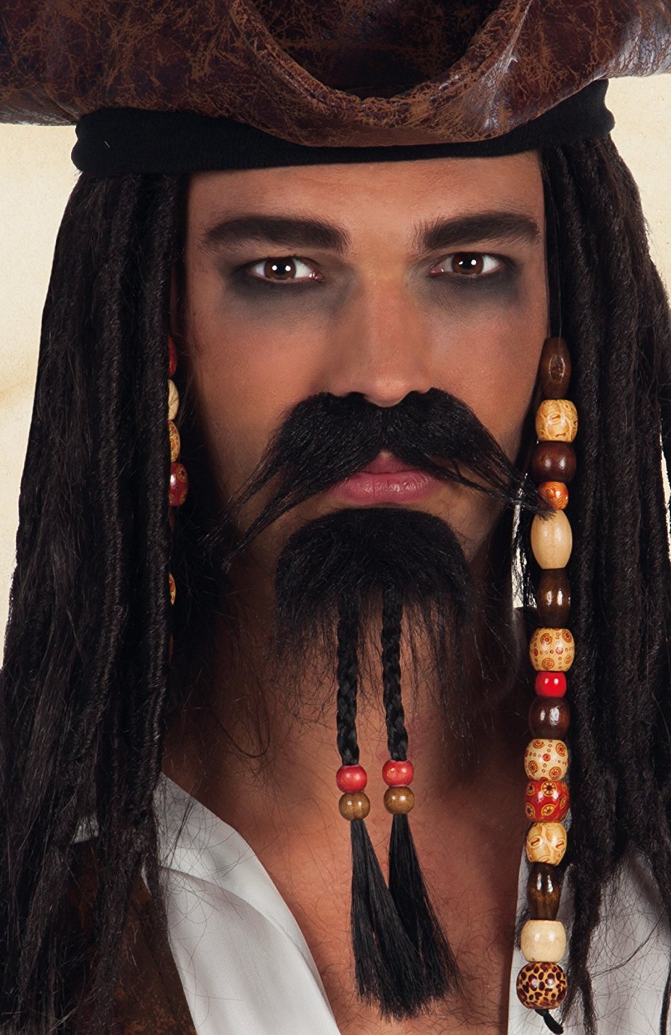 Boland Pirate Moustache and Beard Set - Black, One Size Fits Most Adults