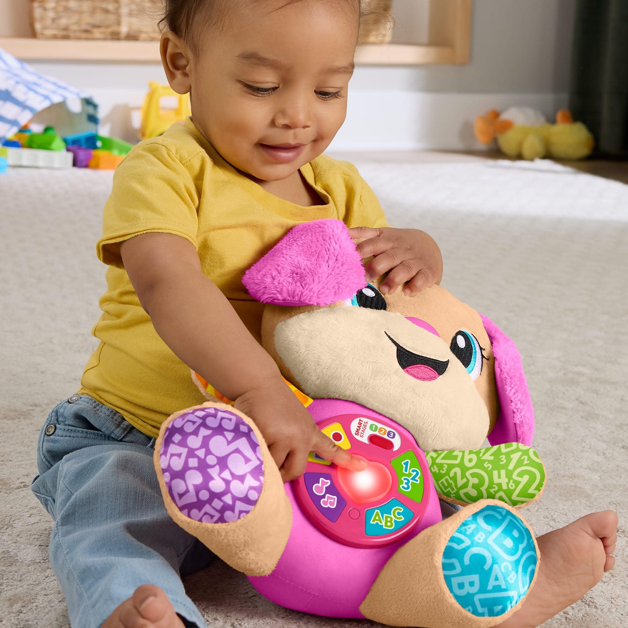 Fisher-Price Laugh & Learn Smart Stages Sis - Plush Musical Learning Toy for Babies 6M+ 5