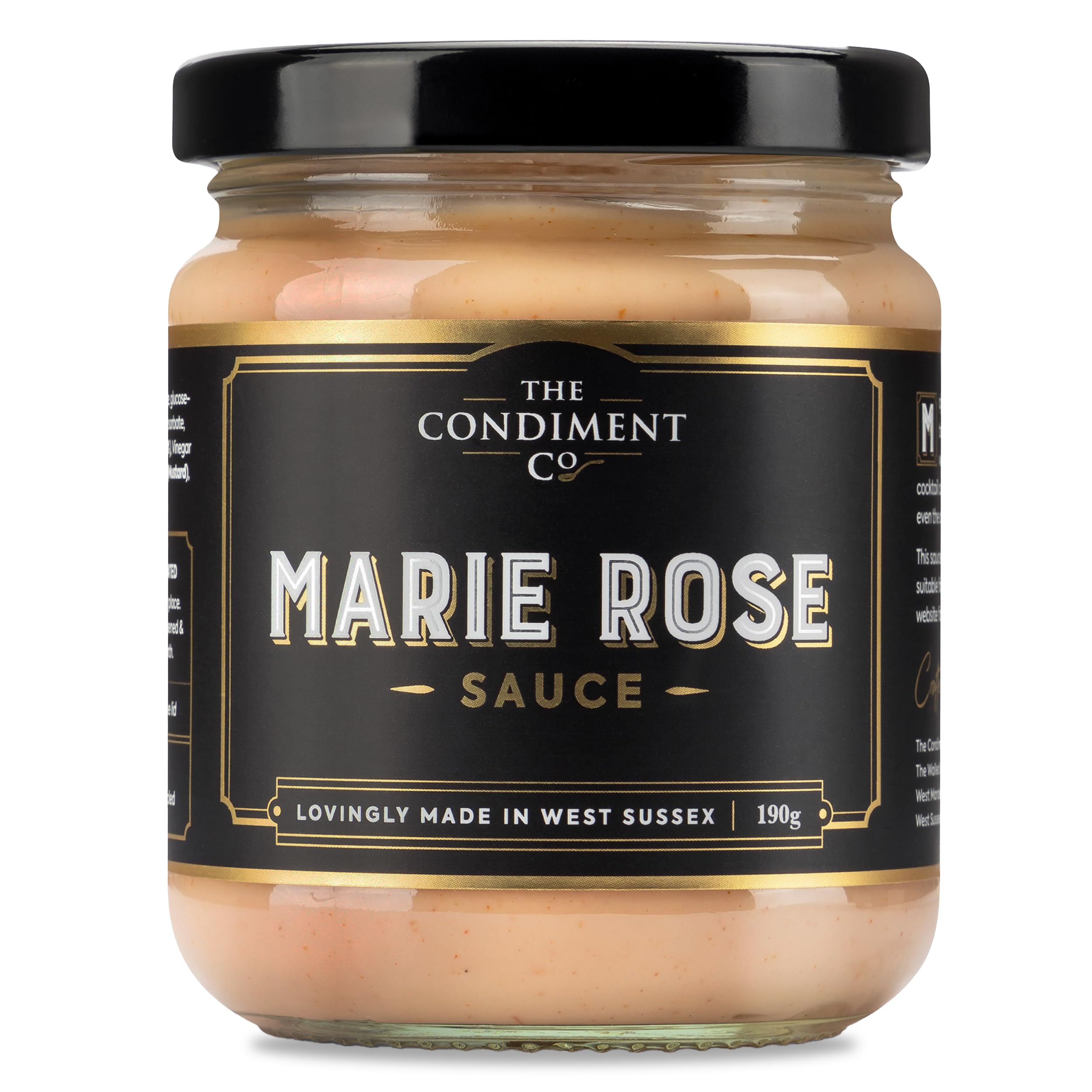 The Condiment Company Marie Rose Sauce 190 g – Cremige glutenfreie Cocktailsauce