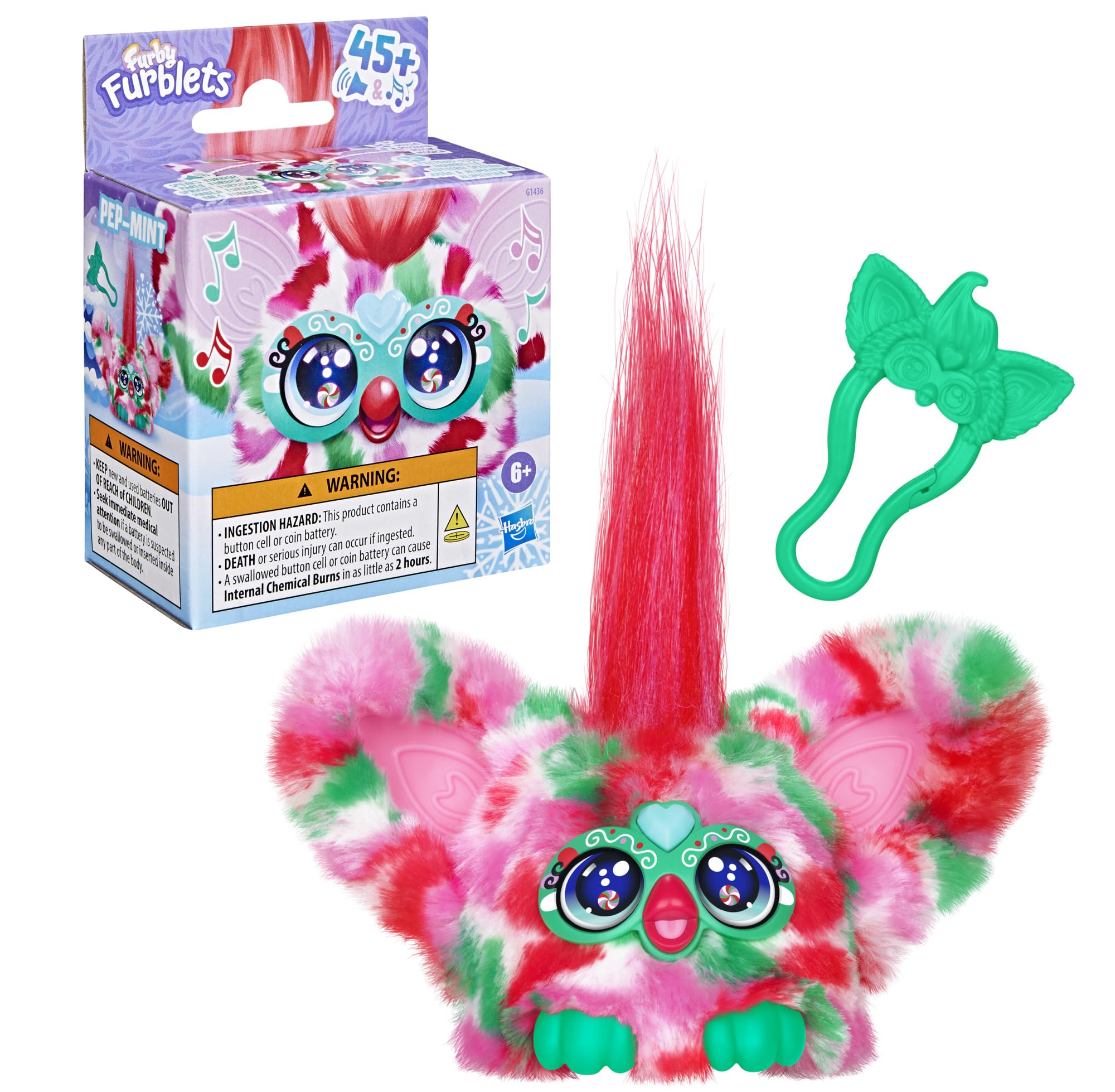Furby Furblets Pep-Mint Mini Plush Electronic Pet Toy 9