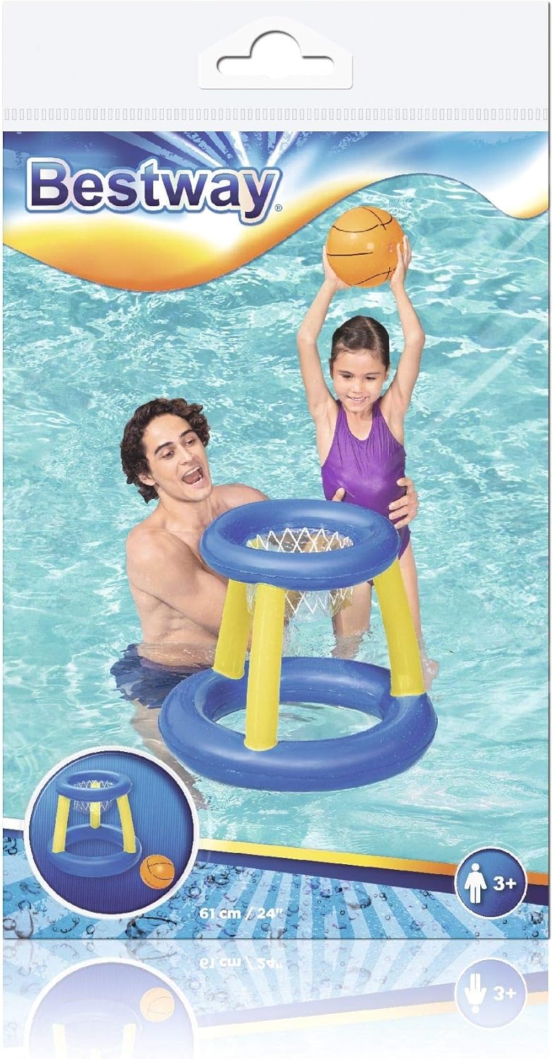 Bestway Splash N Hoop Inflatable Basketball Pool Game - Floating Water Toy for Kids 3+ 12