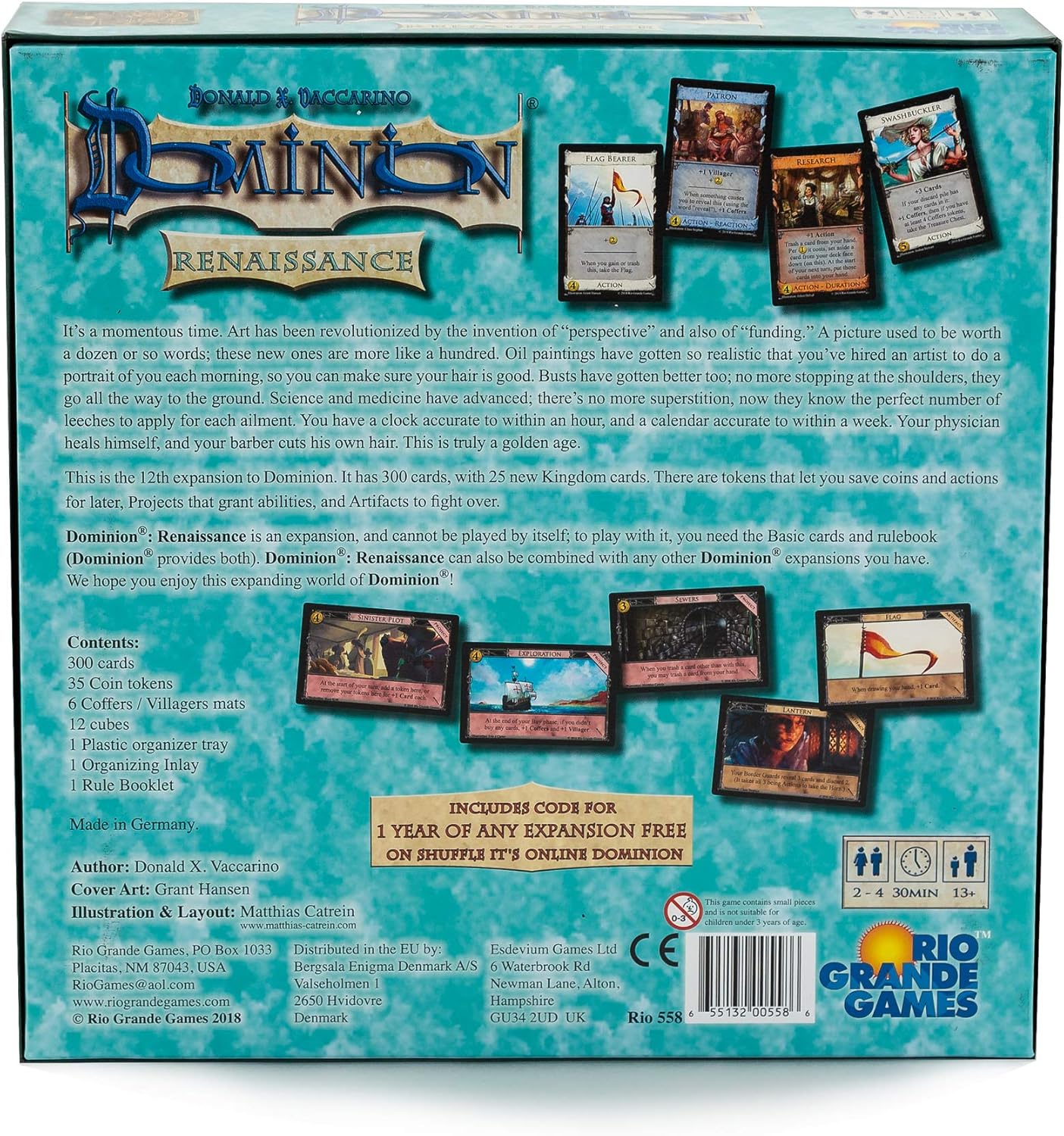 Rio Grande Games Dominion: Renaissance Card Game Expansion 7