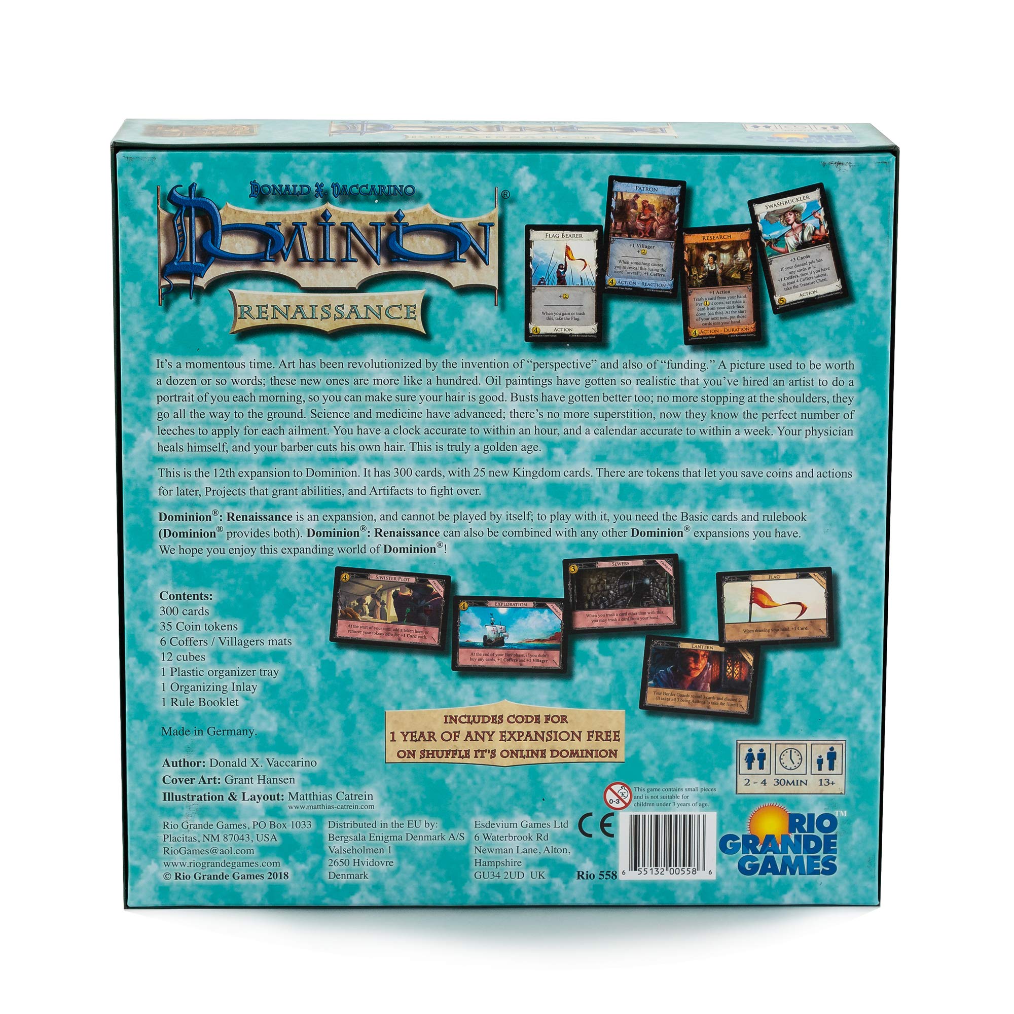 Rio Grande Games Dominion: Renaissance Card Game Expansion 9