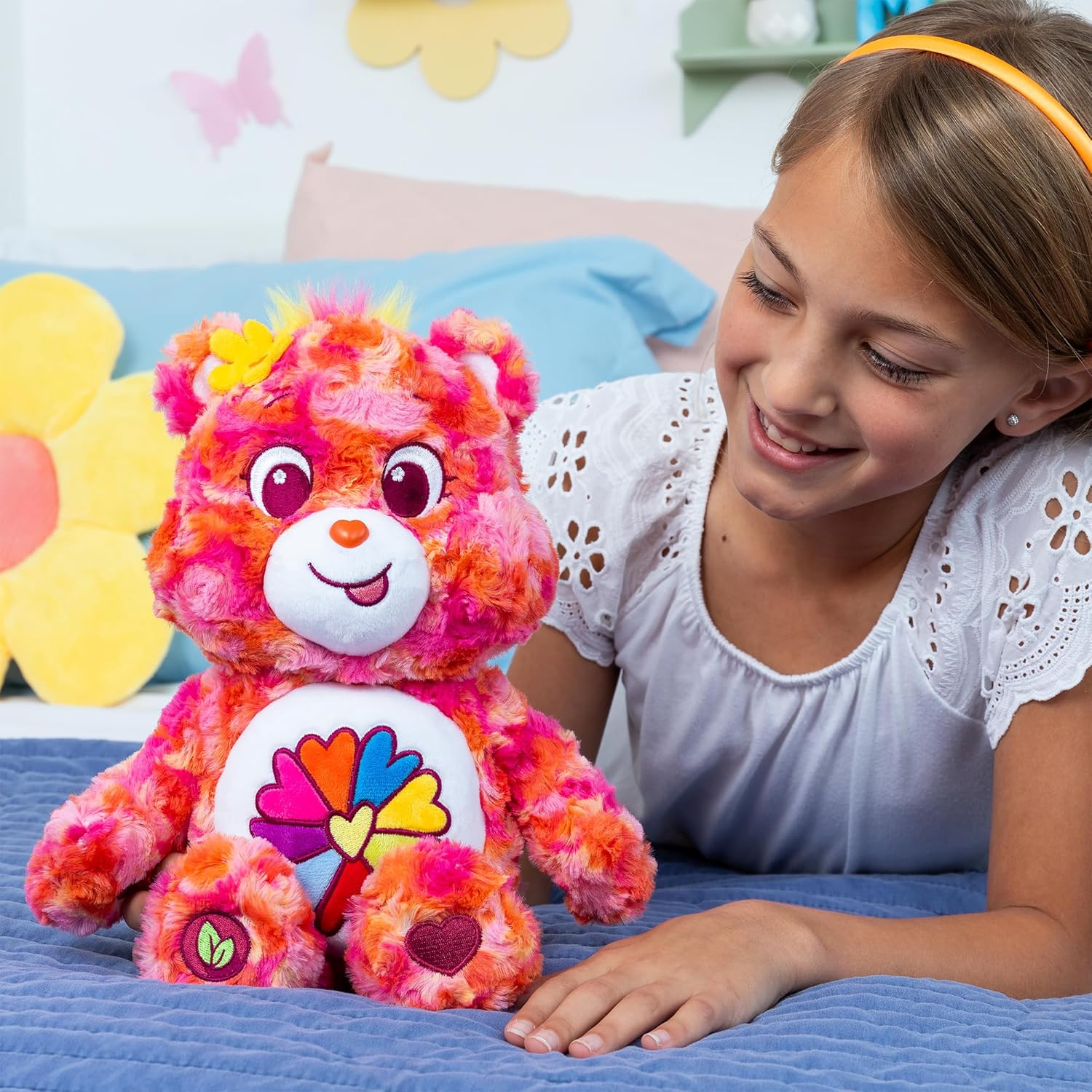 Flower Power Bear - 35cm Care Bears Plush Toy for Kids 7