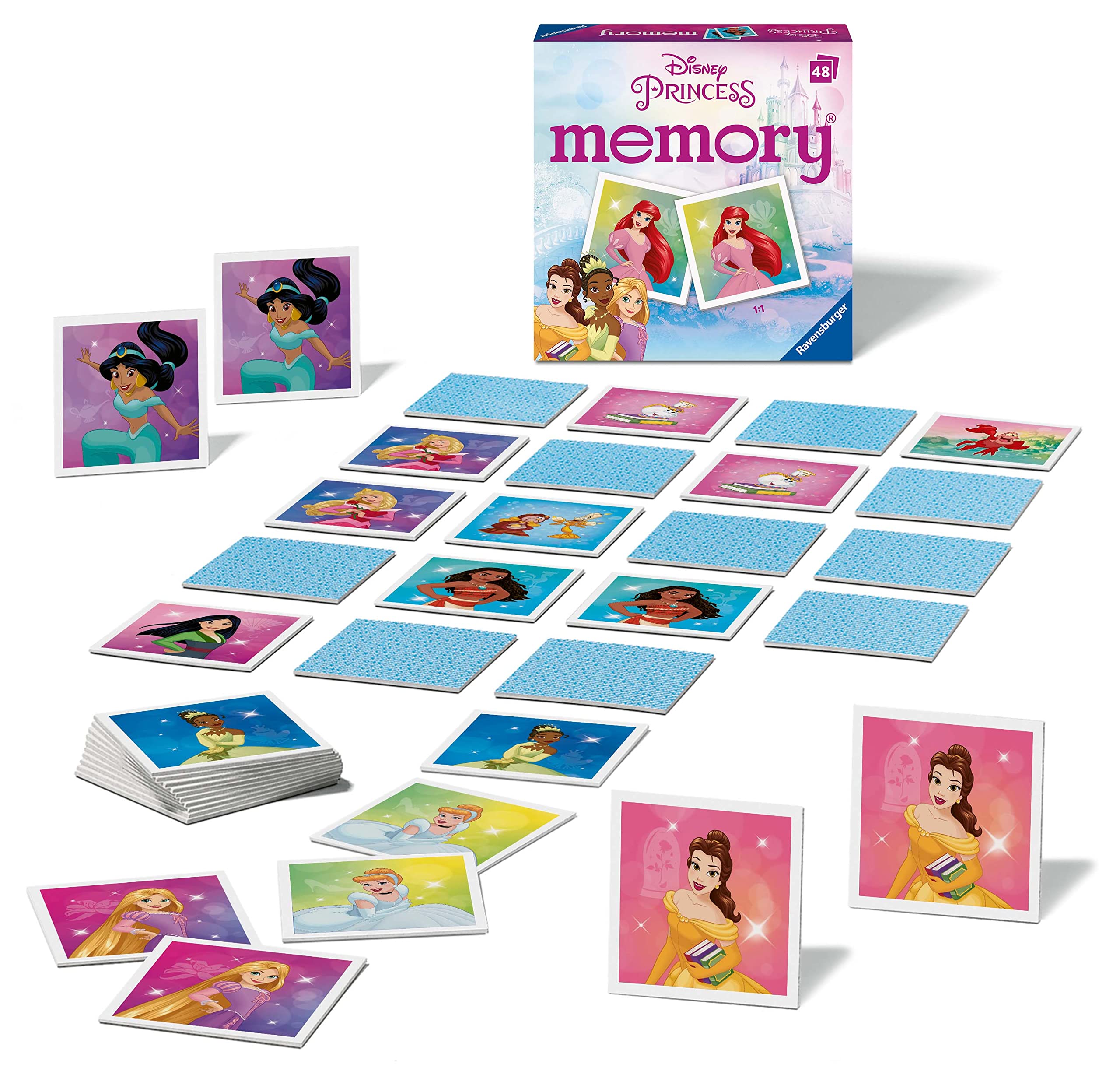 Ravensburger Disney Princess Mini Memory Game - Matching Card Game for Kids 3