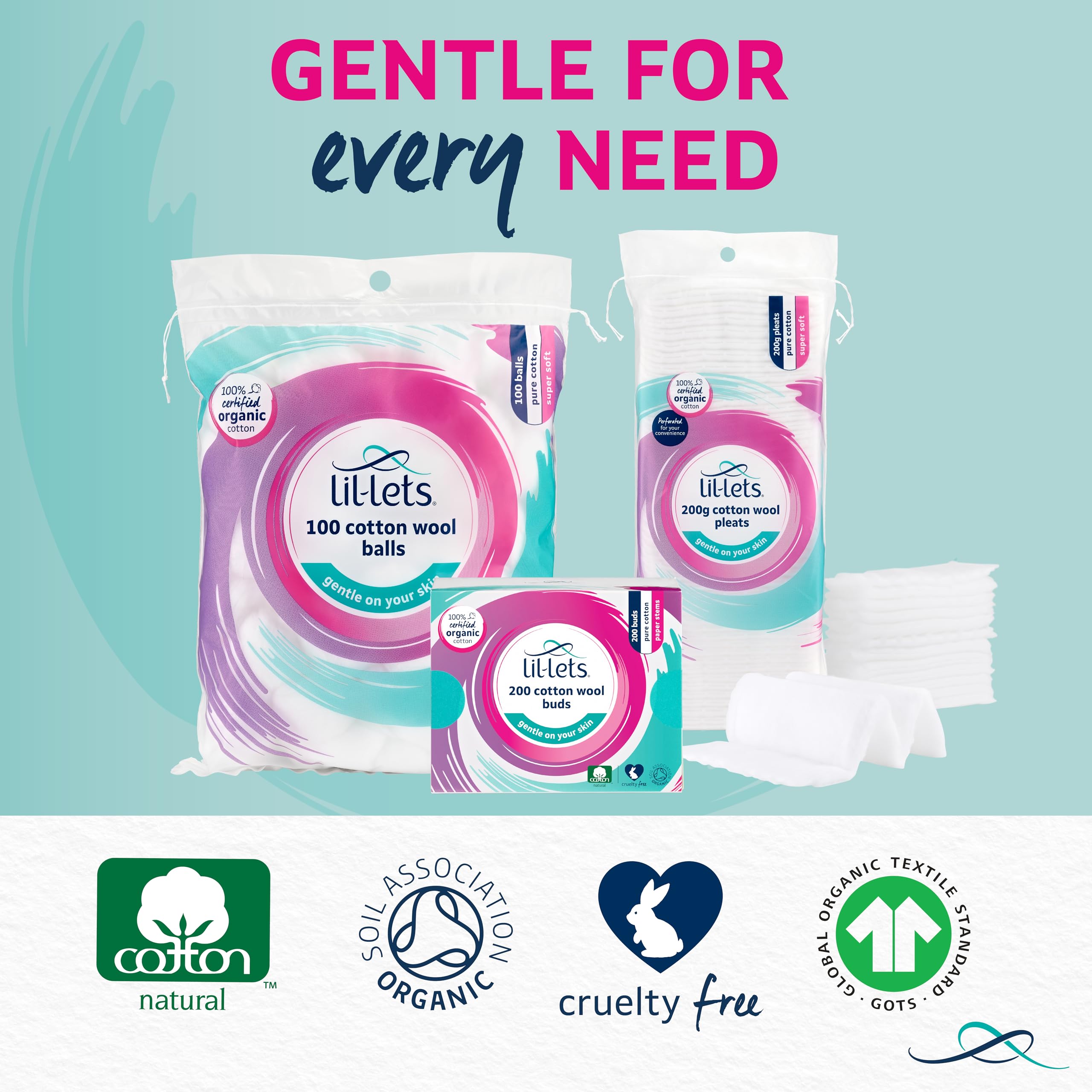 Lil-Lets - Cotton Wool Pleats (200g) Certified Organic 100% Pure Cotton 5