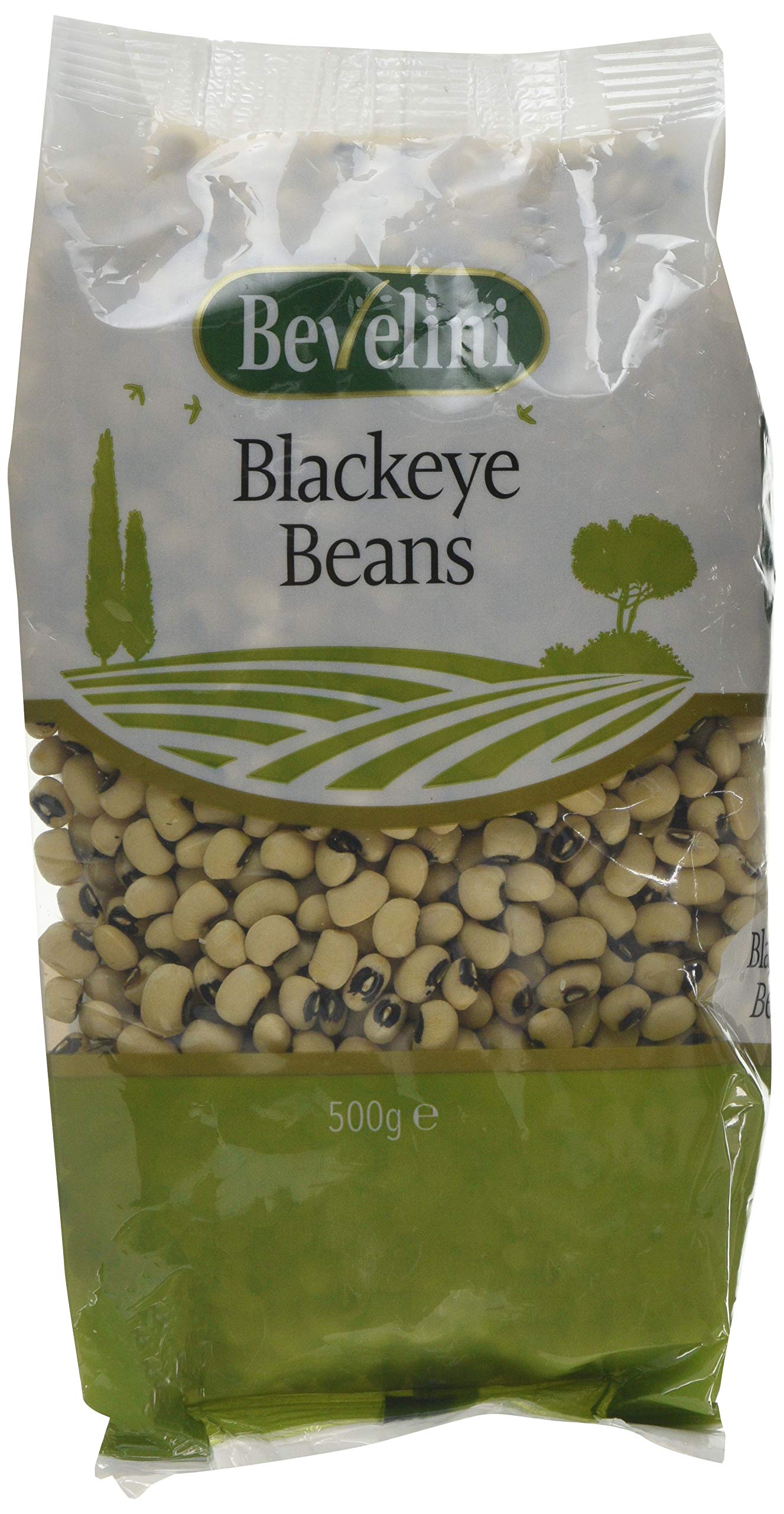 Bevelini Blackeye Beans 500 g - Dried Black-Eyed Peas for Cooking