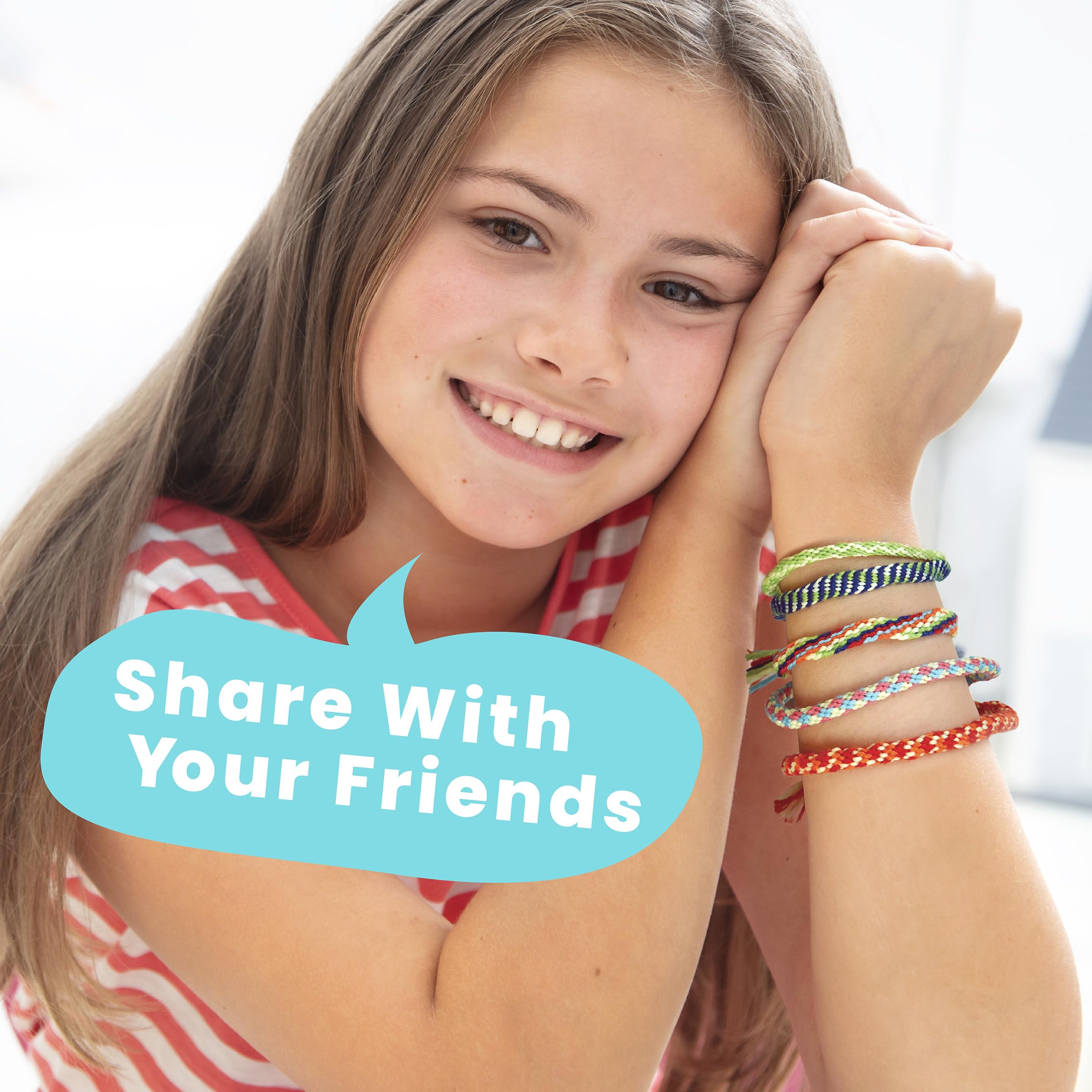 4M Friendship Bracelet Making Kit - Glow in the Dark Craft for Kids 5+ 13