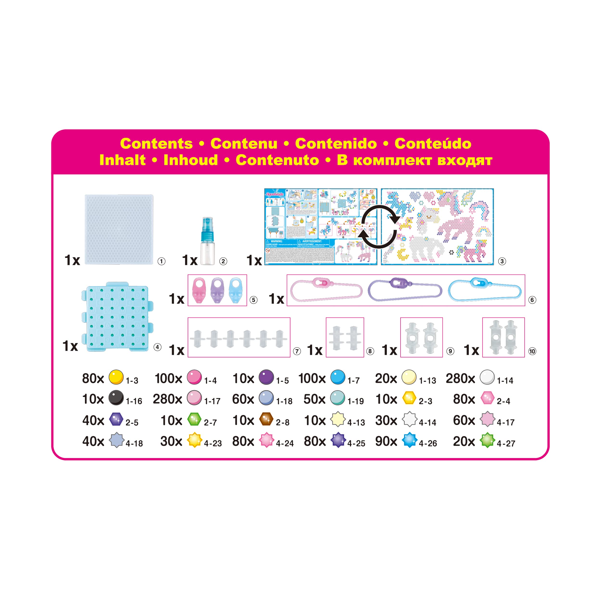Aquabeads Mystic Unicorn Set Jewellery-Making & Beadwork Kit | 1500+ Beads in 24 Colors | Ages 4+ 3