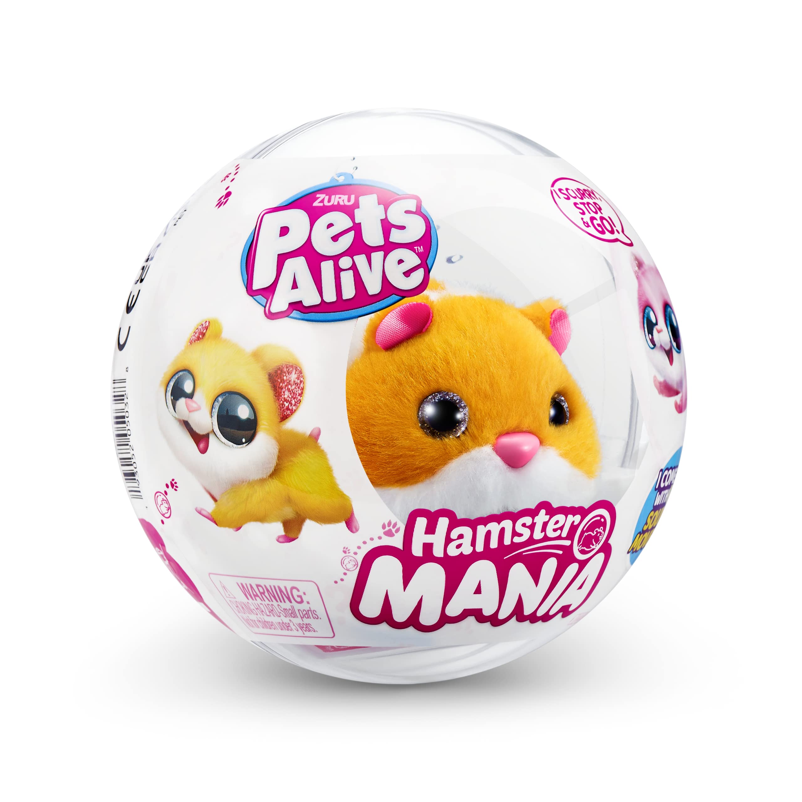 ZURU Hamster Mania Orange - Interactive Electronic Hamster Toy with 20+ Sounds, Ages 3+ 7