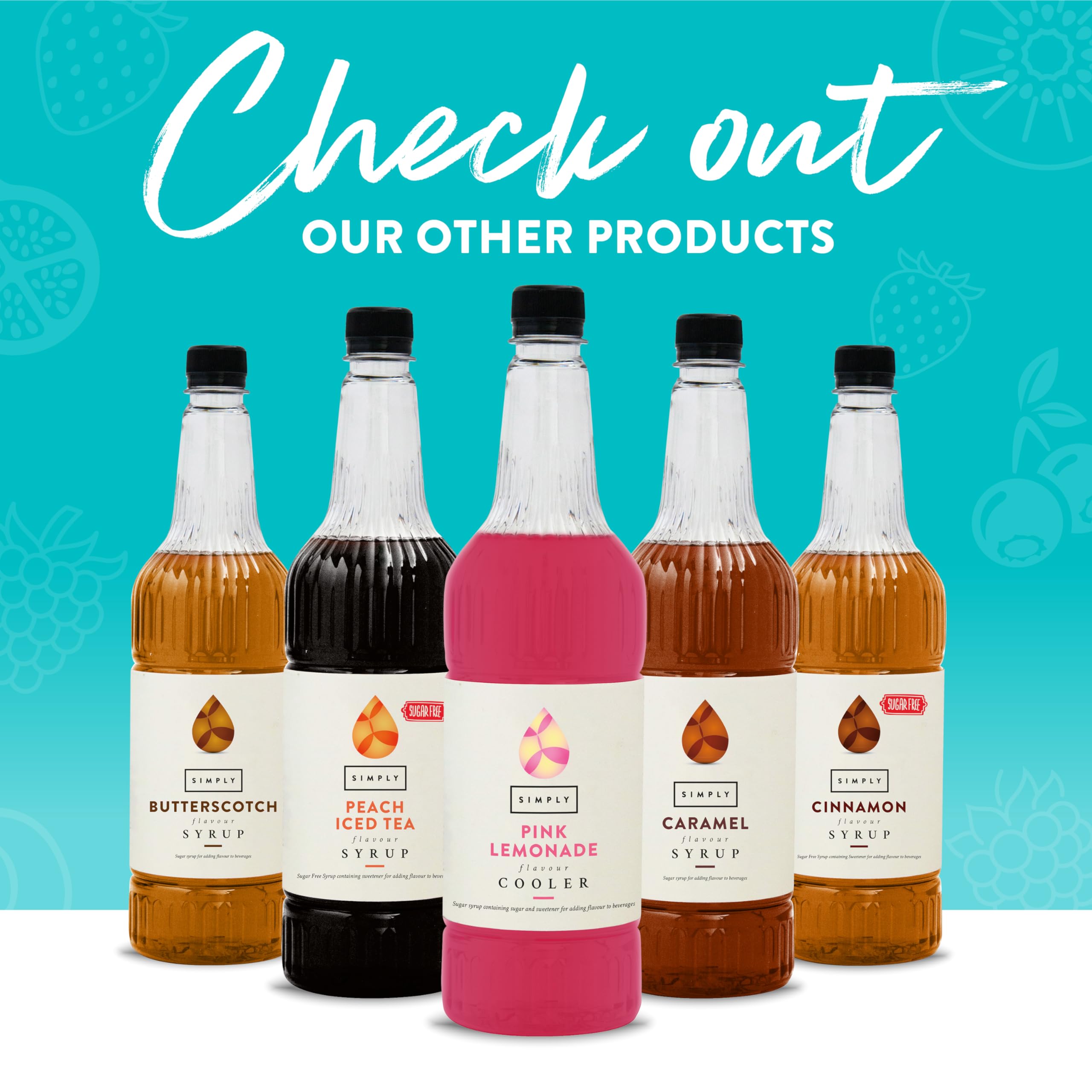 Simply Sugar Free Peach Iced Tea Syrup - Vegan, Gluten Free, Halal Certified | 1L 4