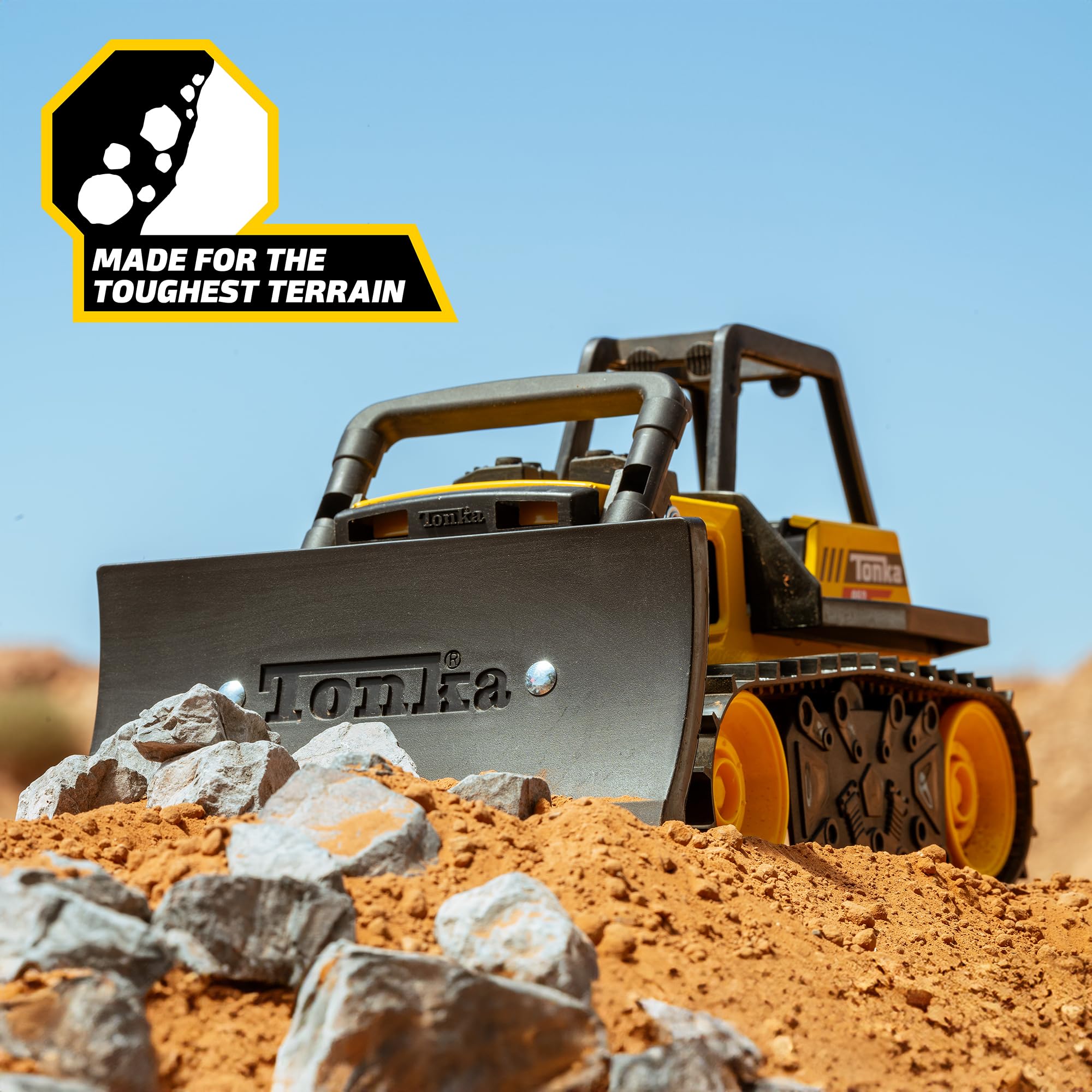 Tonka Steel Classics Bulldozer - Durable Steel Construction Vehicle for Kids 3+ 6