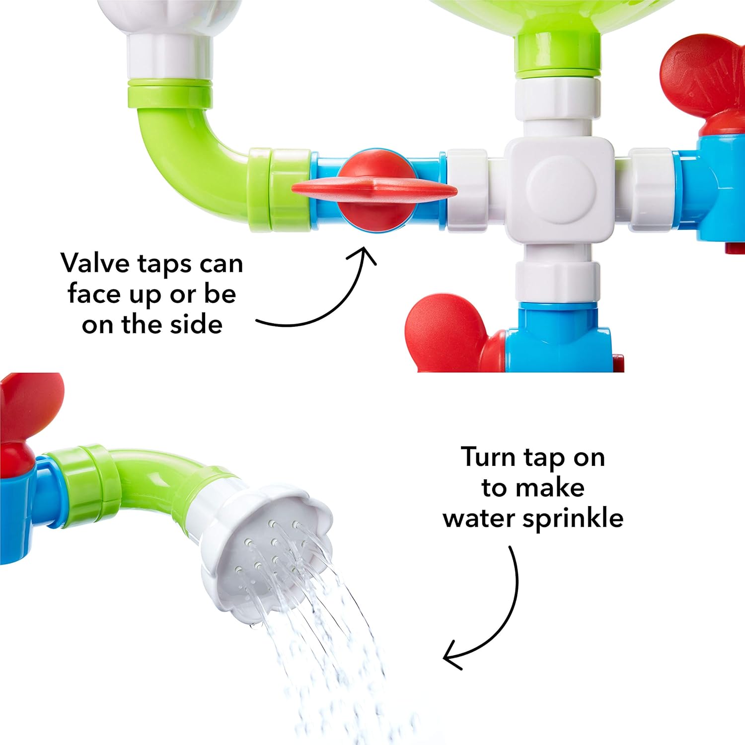 Nuby Wacky Water Works Pipes Bath Toy - Educational Bath Playset for 3 Years and Over 8