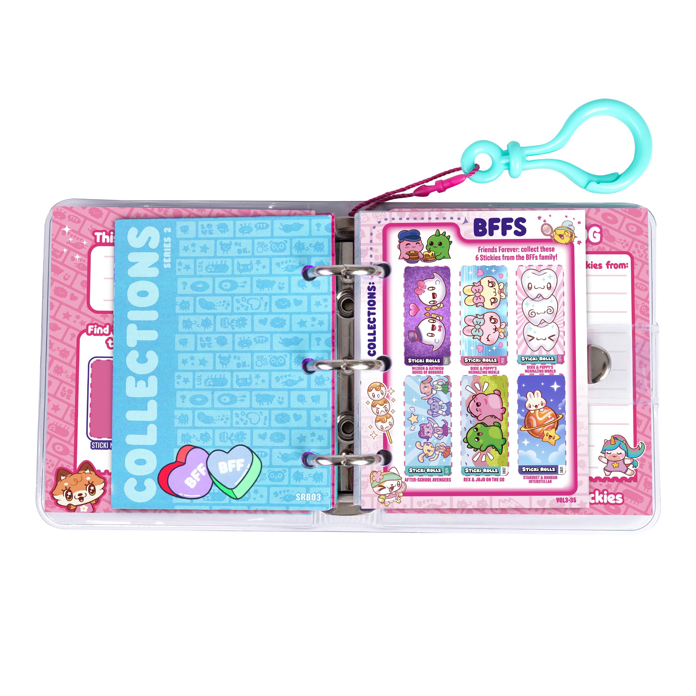 STICKI ROLLS Sticki Book S3 | 120 Wearable Shareable Stickers, Activity Book, Bracelet | Model SR2013 3