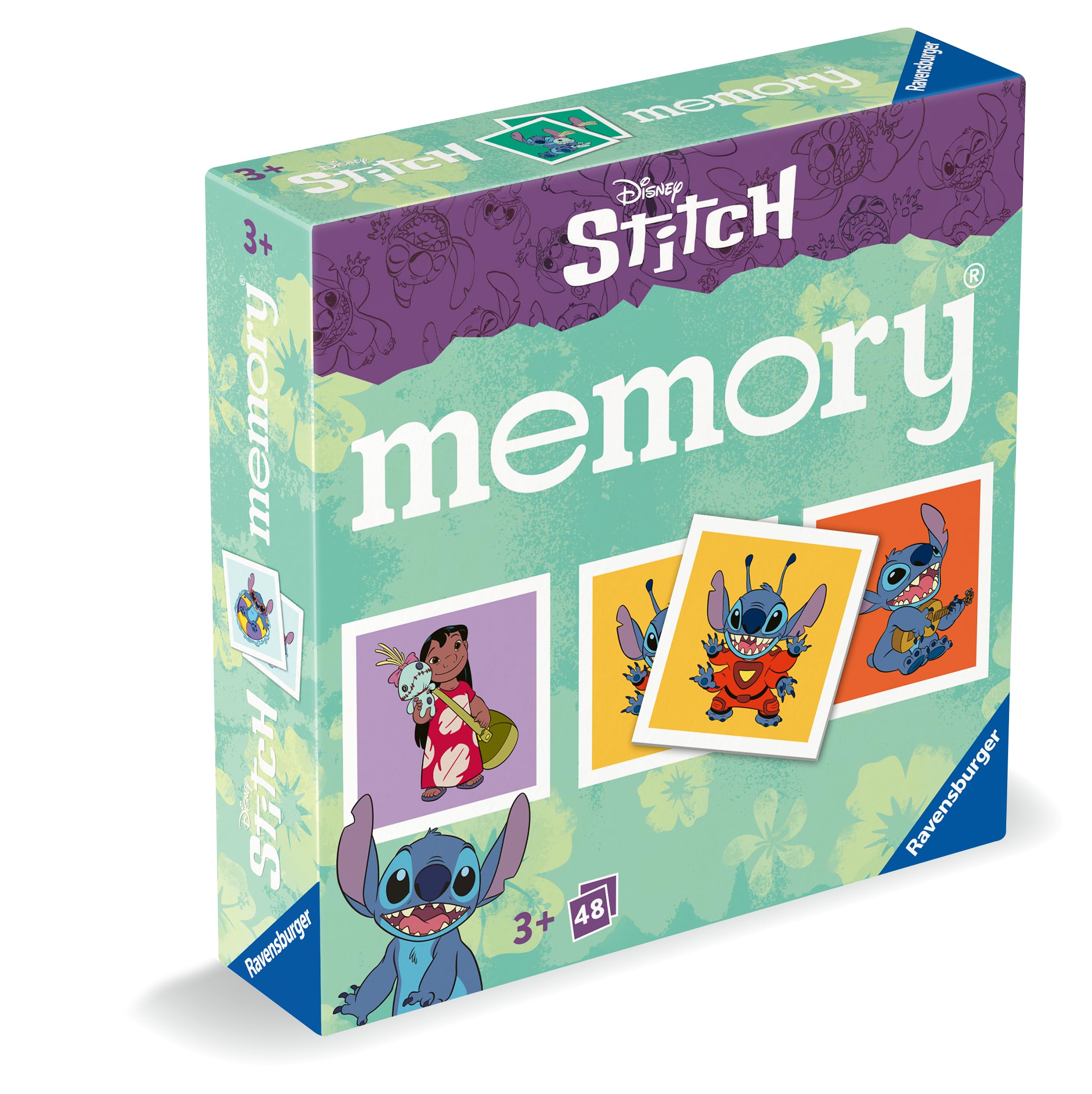 Ravensburger Disney Stitch Mini Memory Game - Card Matching Pair Game for Kids 7