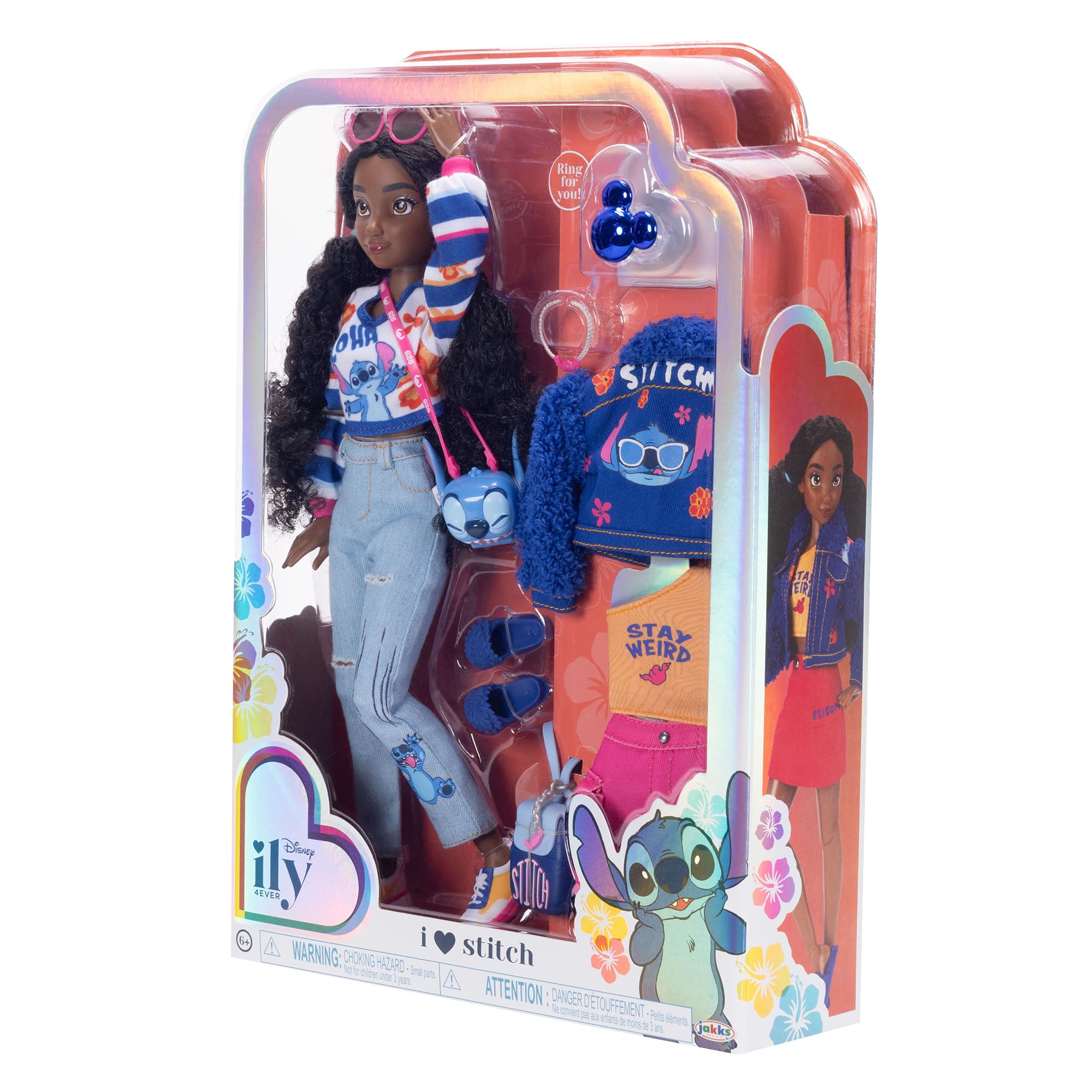 Disney ily 4EVER Stitch Fashion Doll - 11.5" Tall with Kinky Hair & Mix-and-Match Outfits 6