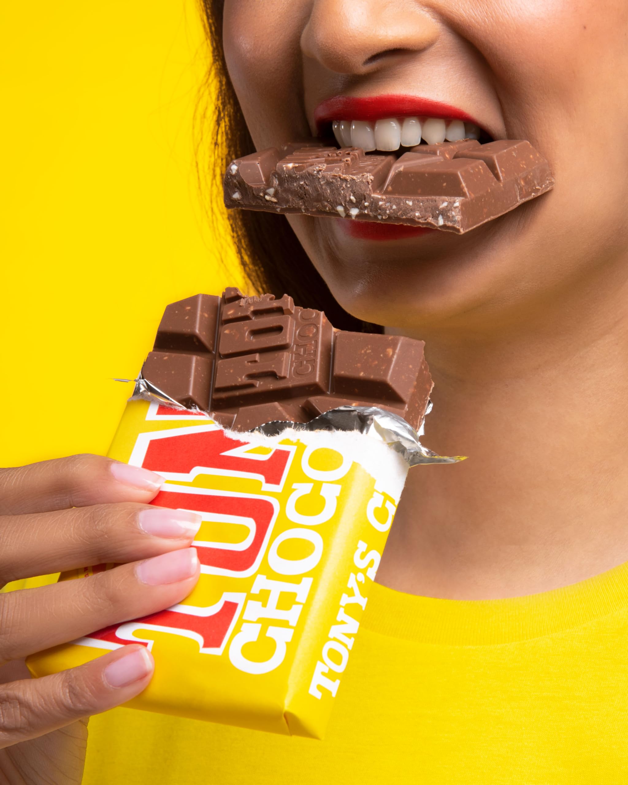Tony's Chocolonely Milk Chocolate with Almond Honey Nougat Bar - 180g Fairtrade Belgian Chocolate 4