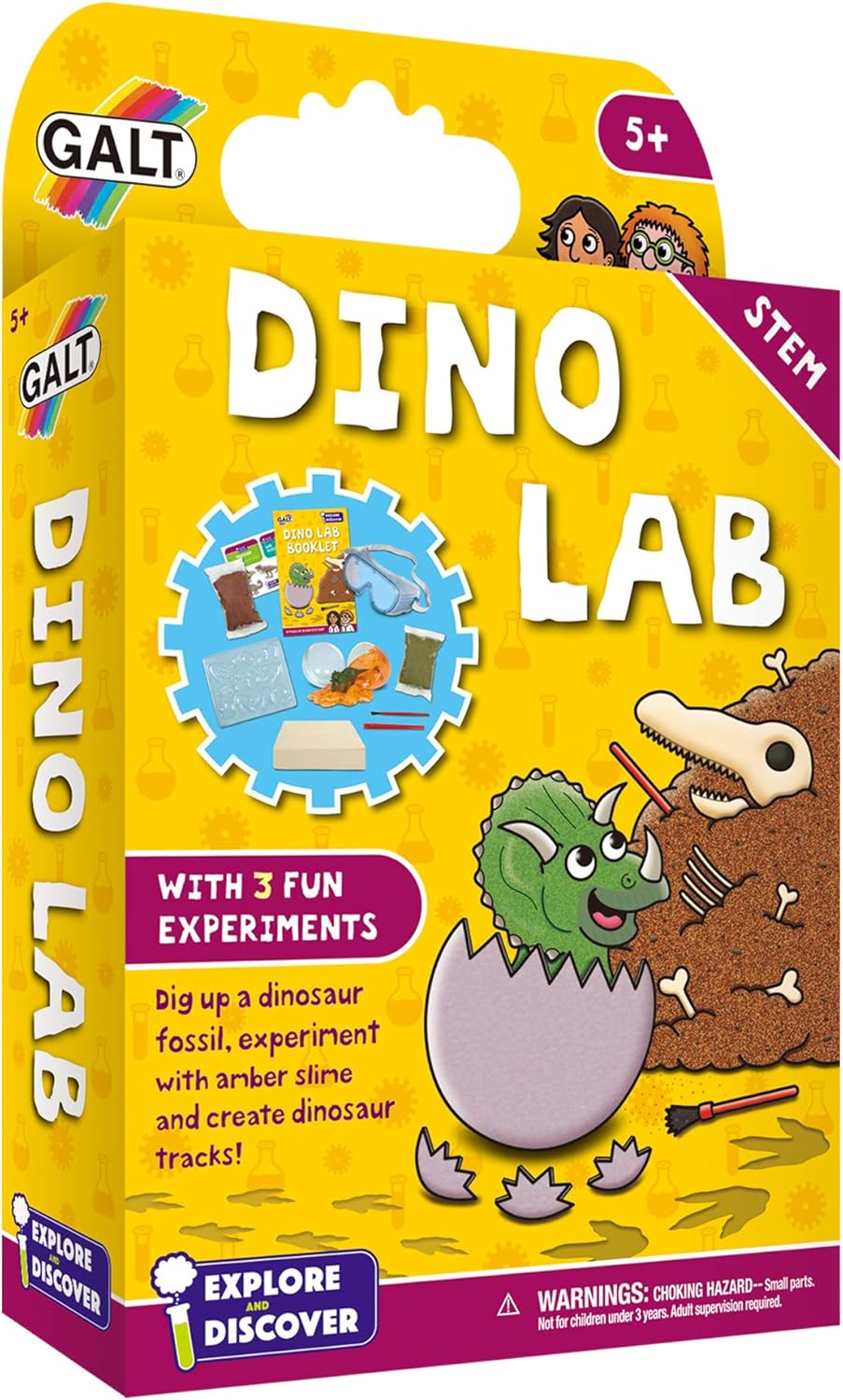 Galt Dino Lab - STEM Science Kit for Kids Ages 5+