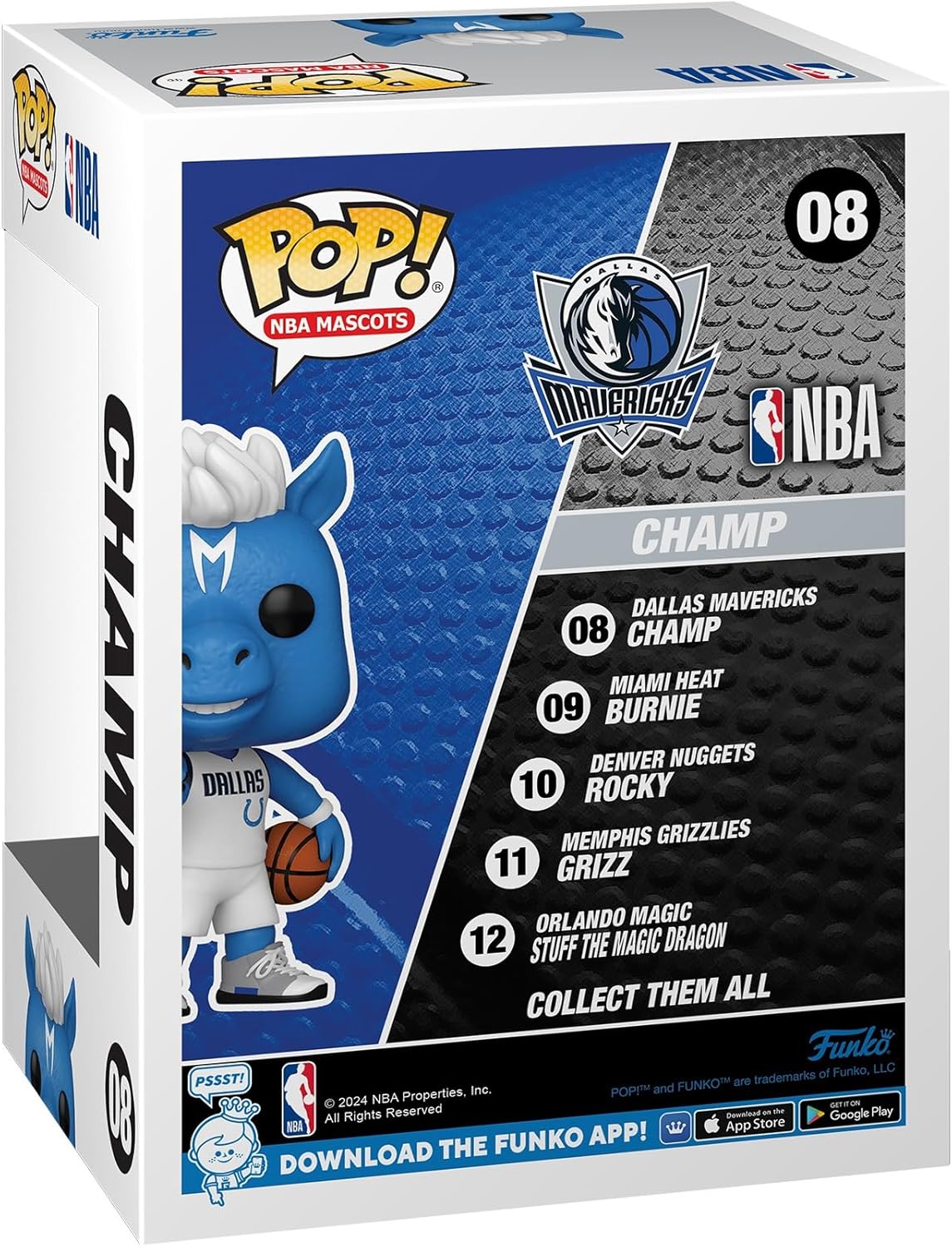 Funko Pop! NBA Mascots - Dallas Mavericks - Champ the Horse Vinyl Figure (52168) 13