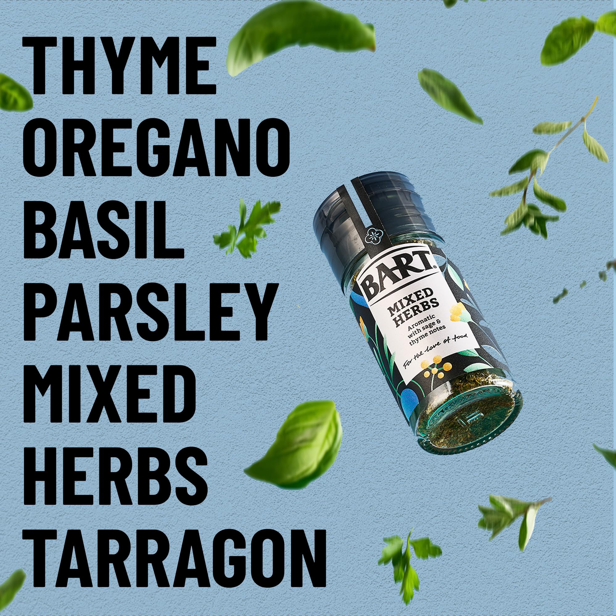 BART Essential Herbs Bundle - Thyme, Oregano, Basil, Parsley, Mixed Herbs & Tarragon 3