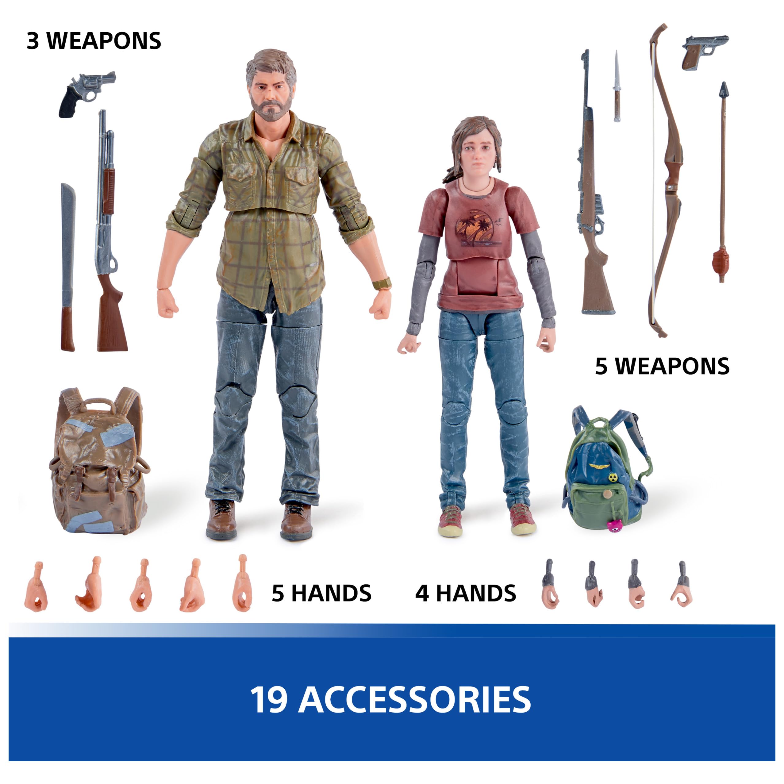 The Last of Us - PlayStation 6-Inch Joel and Ellie 2-Pack Action Figures 6