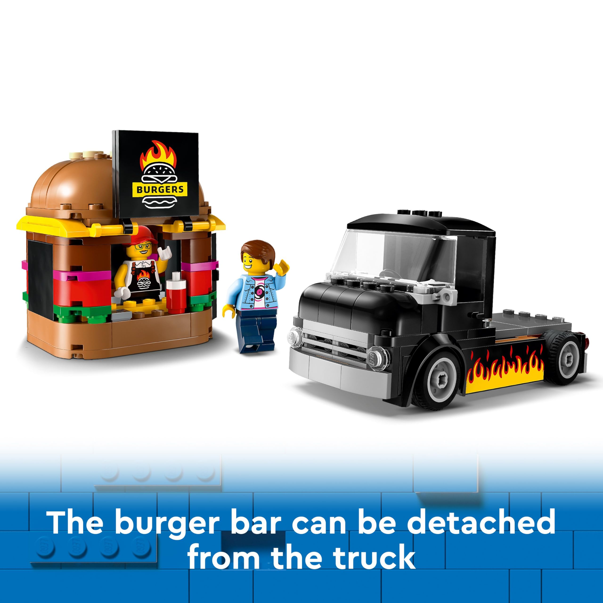 LEGO City Burger Van Toy - Food Truck Playset for 5+ Year Olds 8