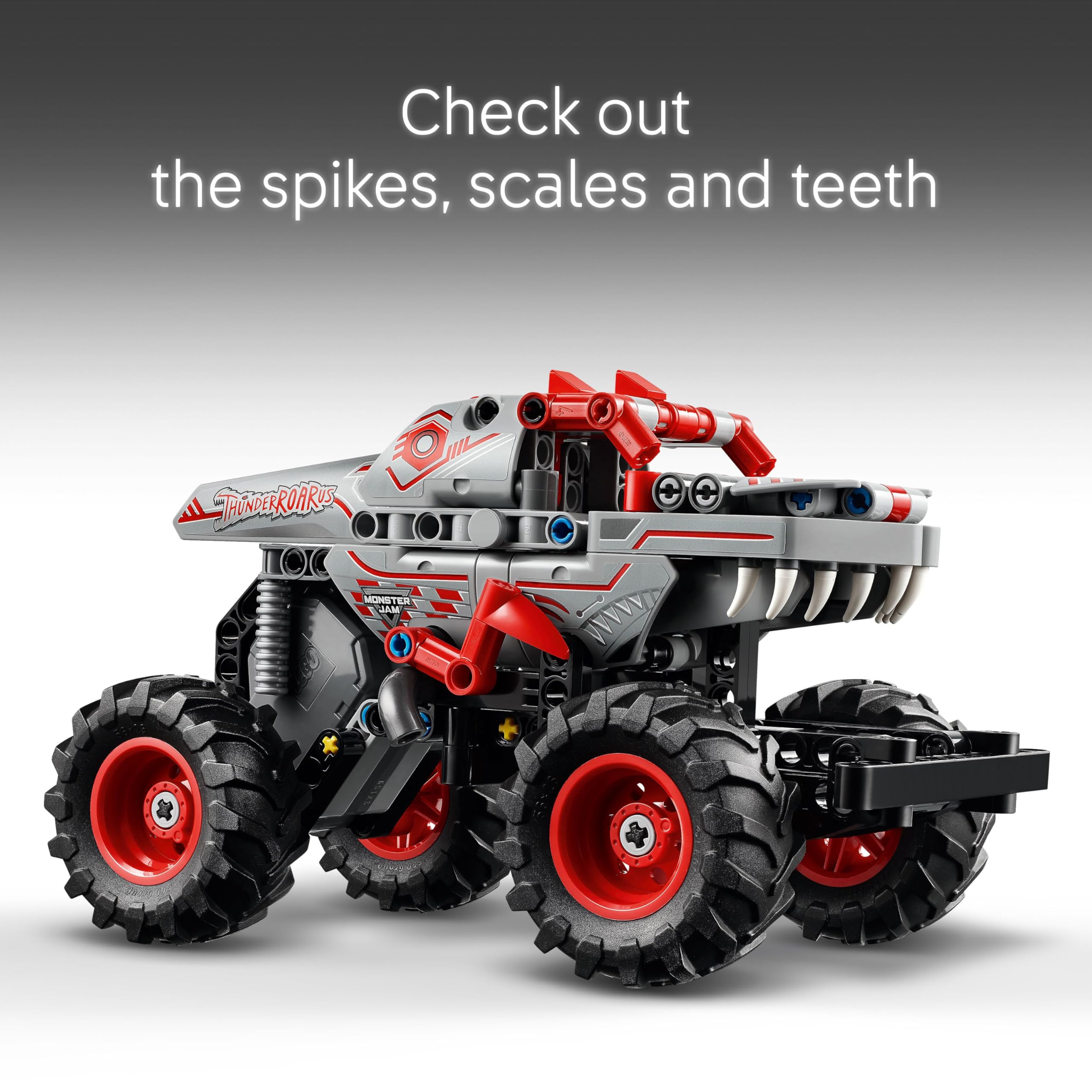 LEGO Technic Monster Jam ThunderROARus Pull-Back Truck Toy - Vehicle Building Set for Kids 7+ 10