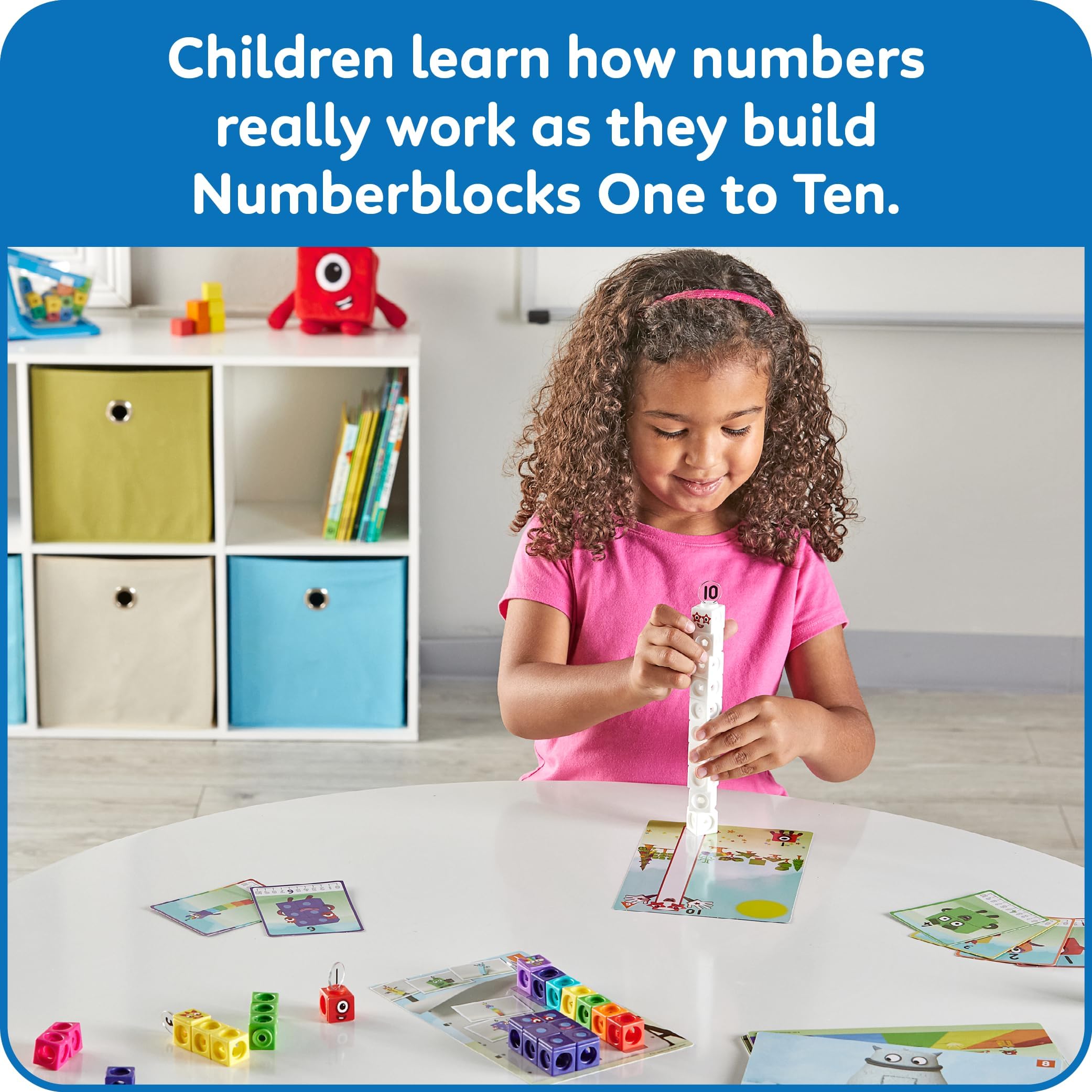 Learning Resources MathLink Cubes Numberblocks 1-10 Activity Set for Early Years Maths | Ages 3+