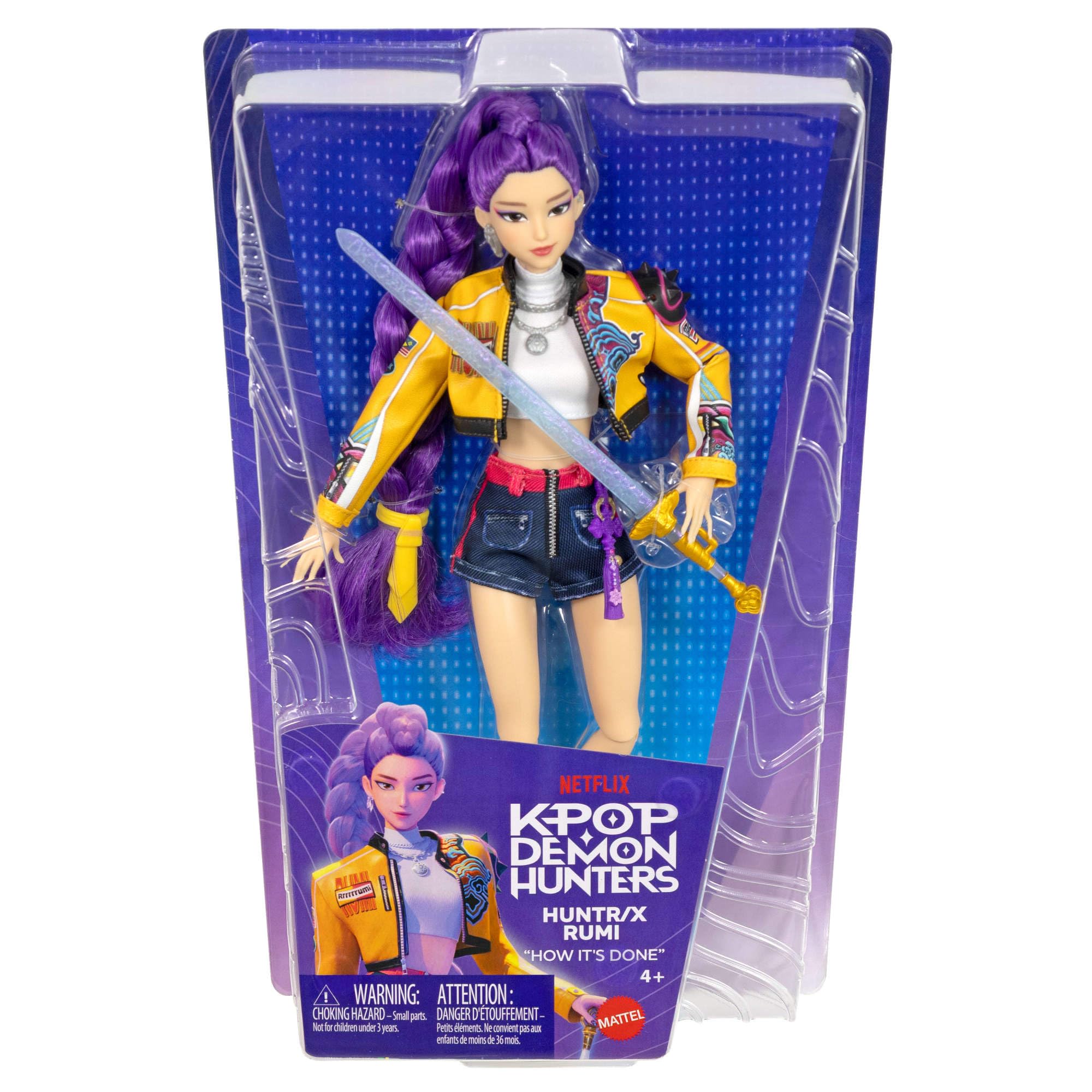 Mattel KPop Demon Hunters HUNTR/X Rumi Fashion Doll | Stage Outfit | Ages 4Y+ 6