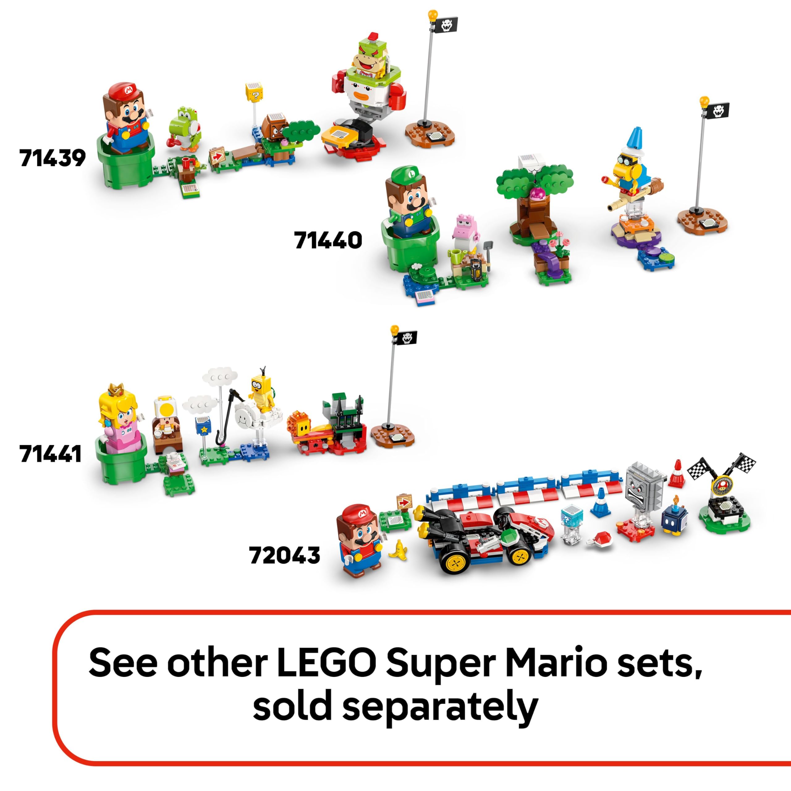 LEGO Super Mario Party at Toad's House Playset - 276-Piece Building Set with Blue & Green Toad Figures for Ages 7+ 9