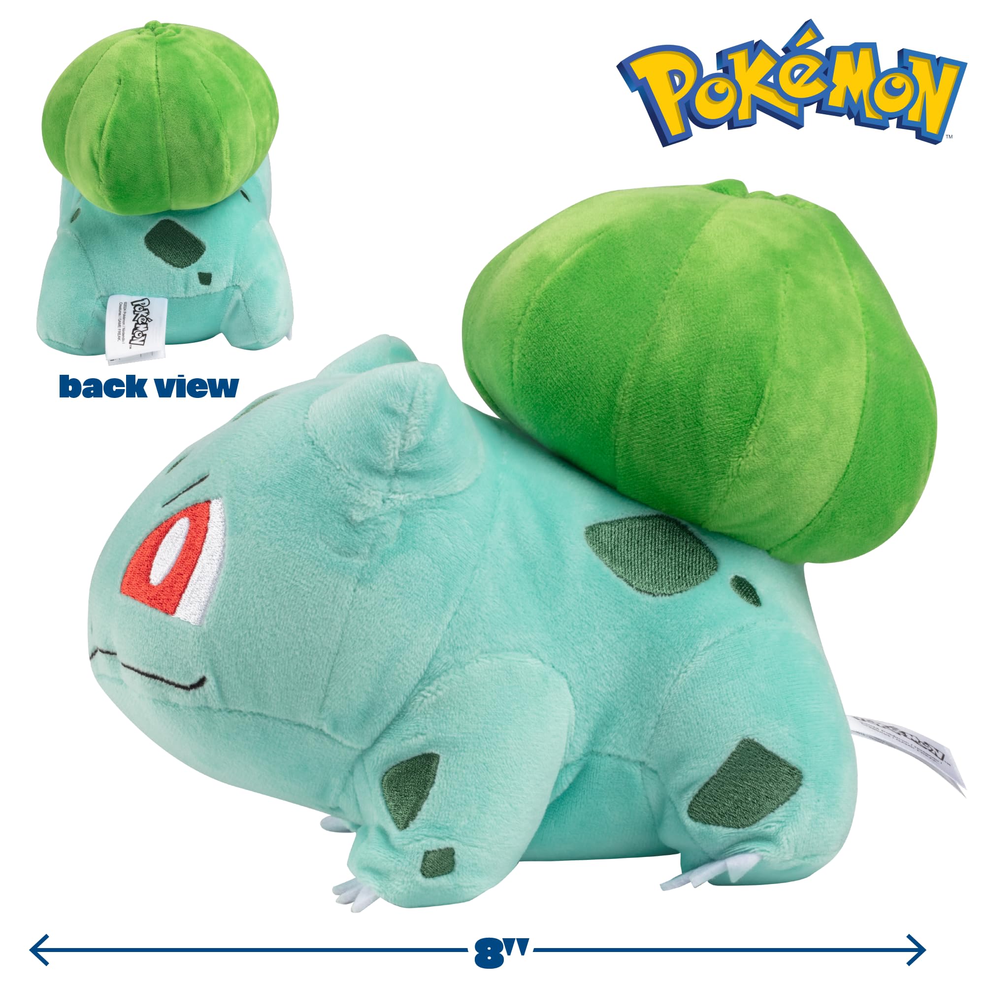 Pokémon 674 95225 Pokemon 8 Inch Plush-Bulbasaur, No Colour 4