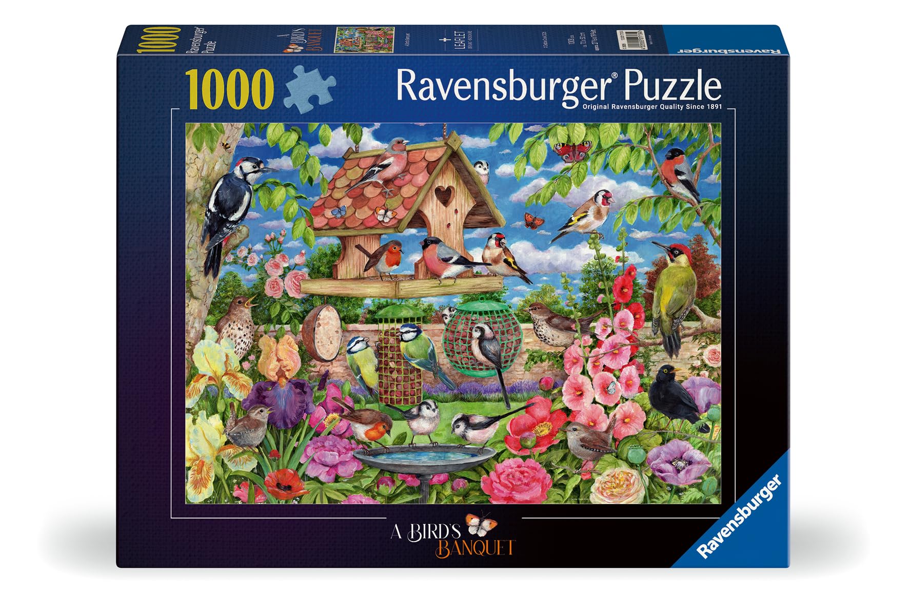 Ravensburger The Birds' Banquet 1000 Piece Jigsaw Puzzle - Nature & Wildlife Theme | 70 x 50cm