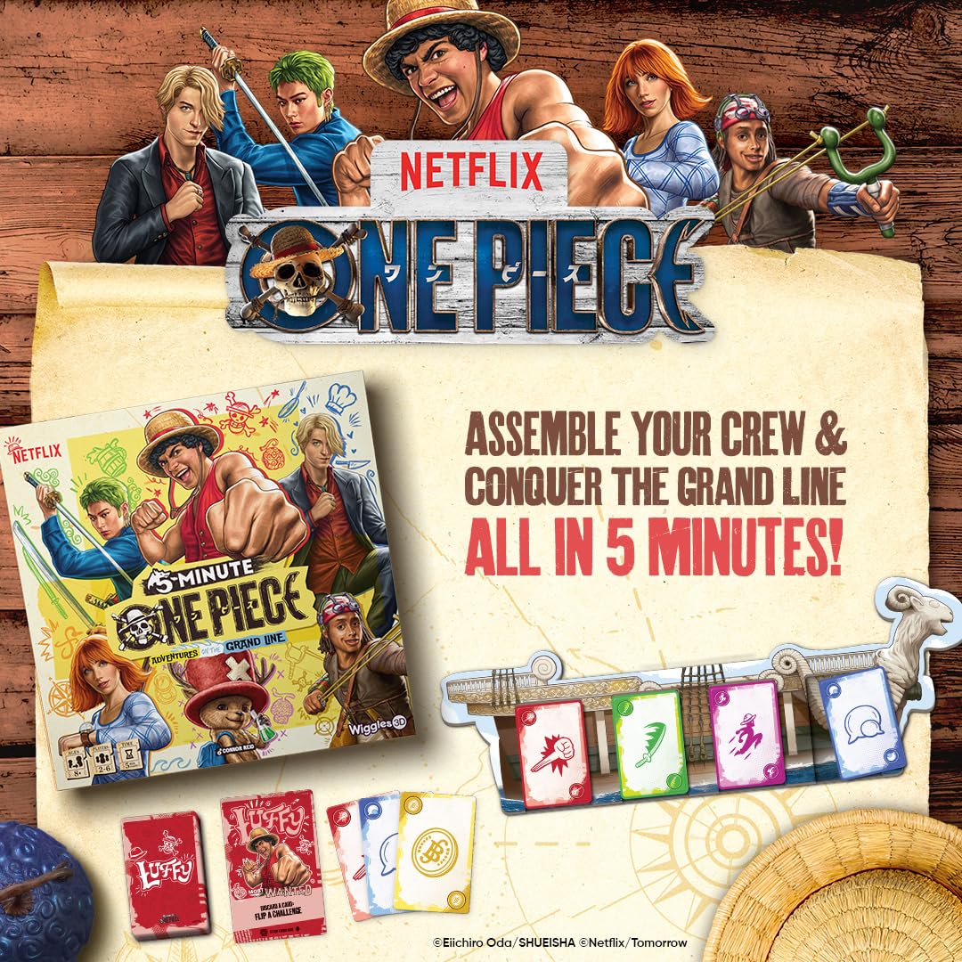 Wiggles 3d 5 Minute One Piece - Cooperative Card Game | Ages 8+ | 2-5 Players
