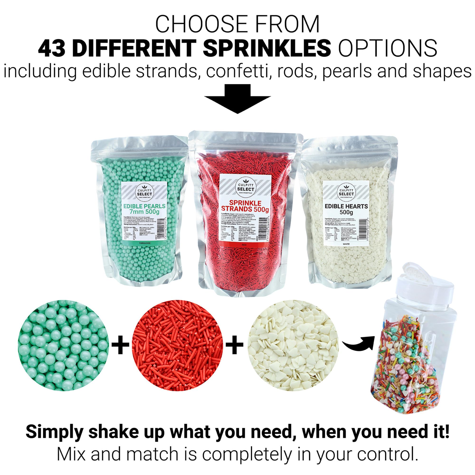 Culpitt - Select Edible Eyes Cake Sprinkle Decorations 5