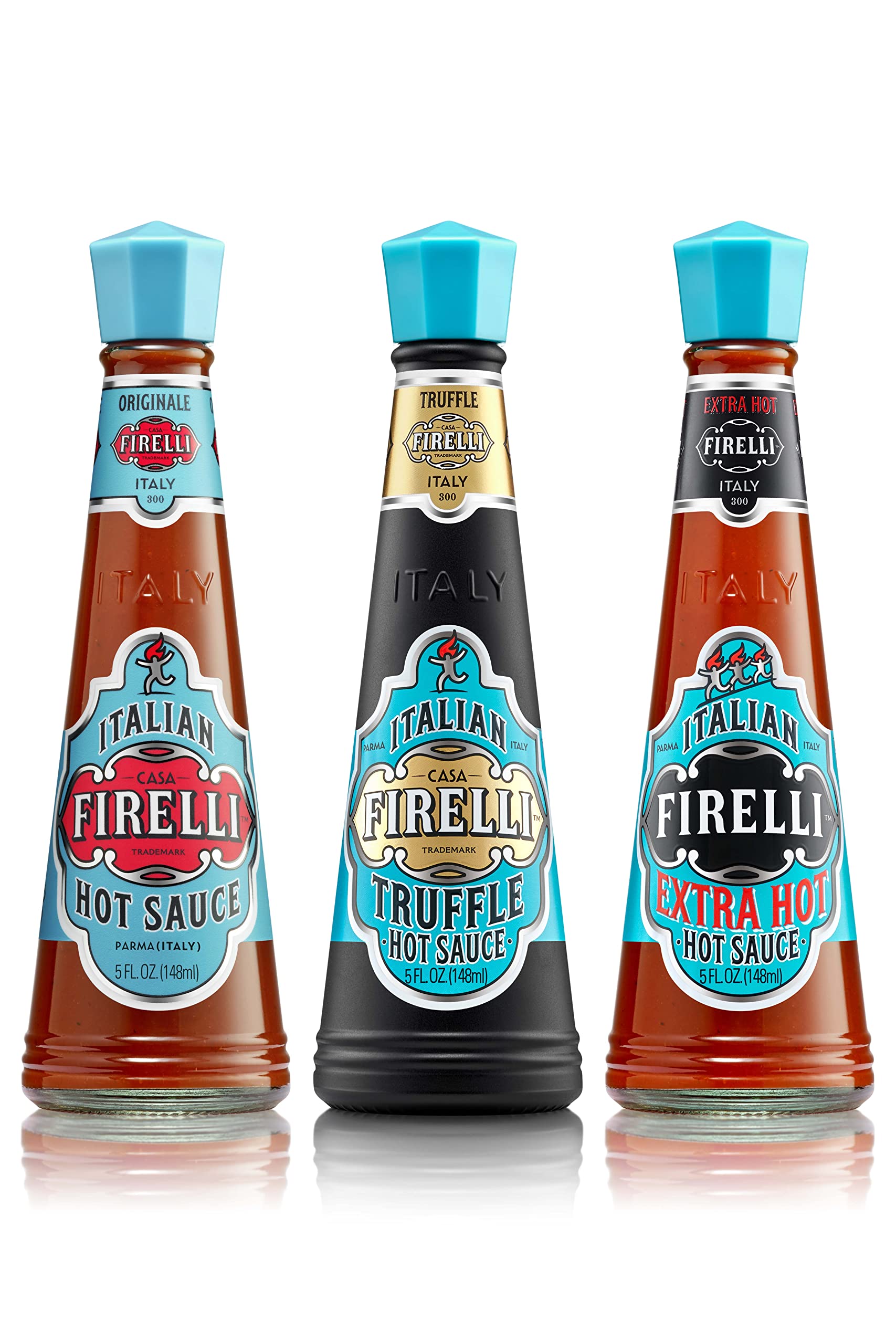 Casa Firelli - Italian Hot Sauce Variety Gift Pack (3x 148ml) 9