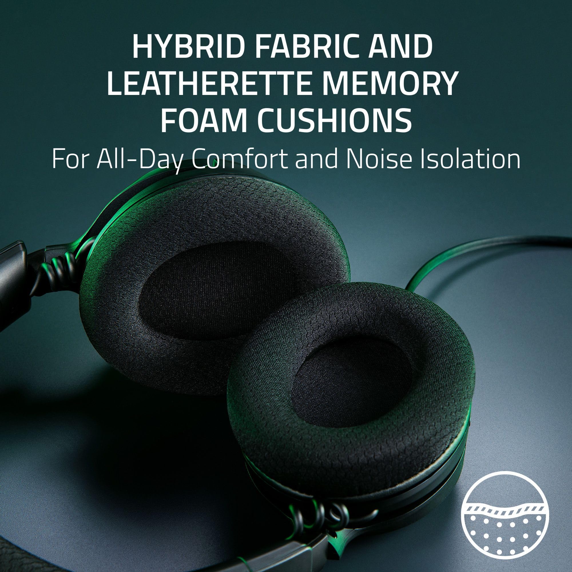 Razer Kraken V4 X – Kabelgebundenes PC-Gaming-Headset mit TriForce 40-mm-Treibern, 7.1-Surround-Sound, einziehbarem Mikrofon und Chroma RGB – Schwarz 9