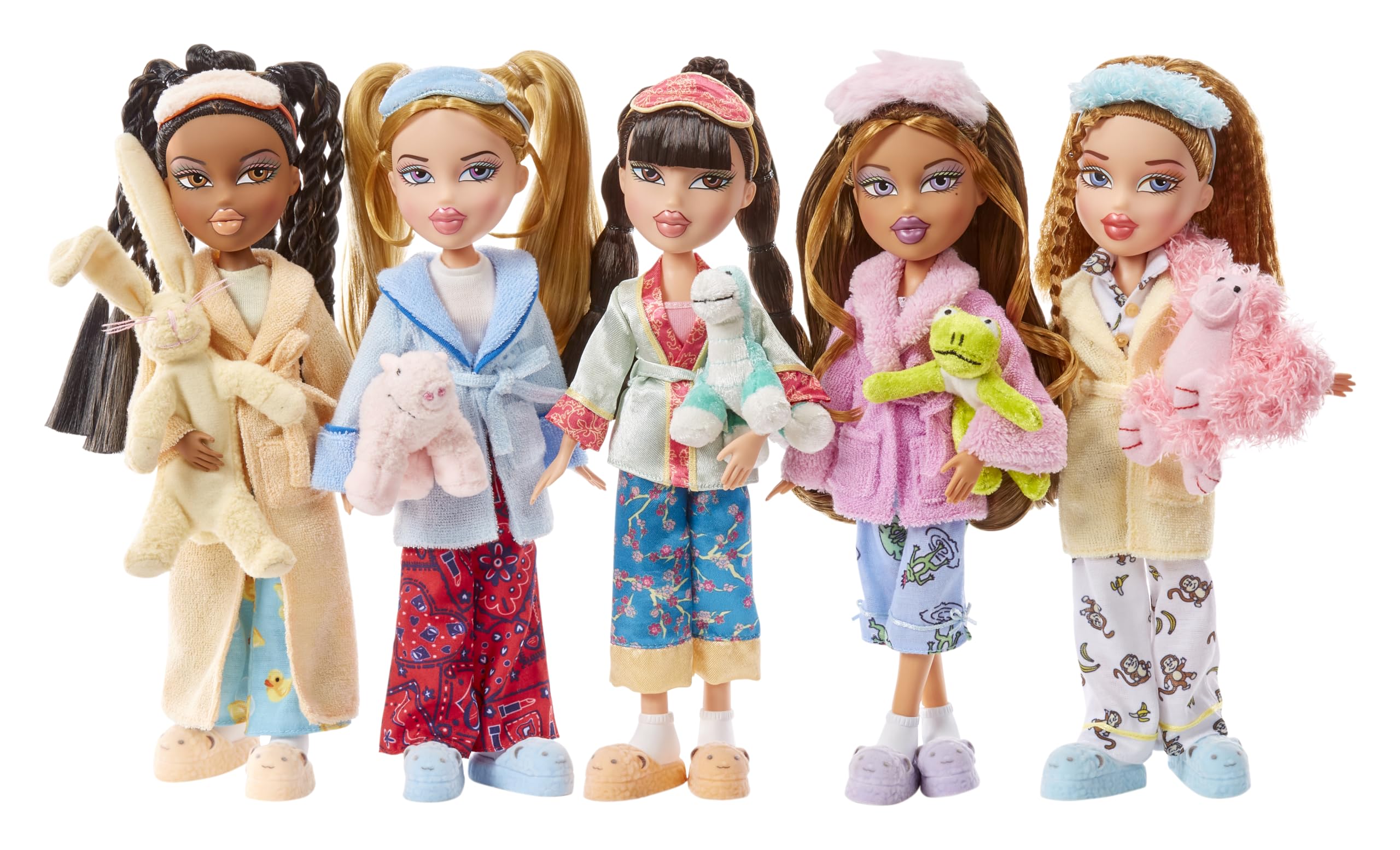 Bratz Slumber Party - Yasmin Fashion Doll with 2 Outfits & Plush - Ages 6-10 12