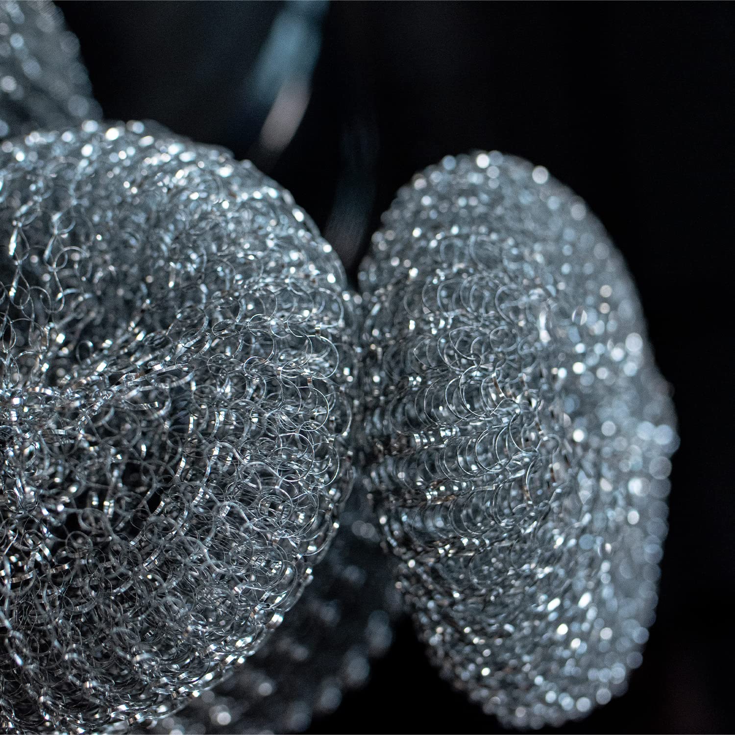 Sorbo Metal Pan Scourers 4 Pack - Metallic Steel Wool Pads for Tough Grease & Heavy-Duty Cleaning 6