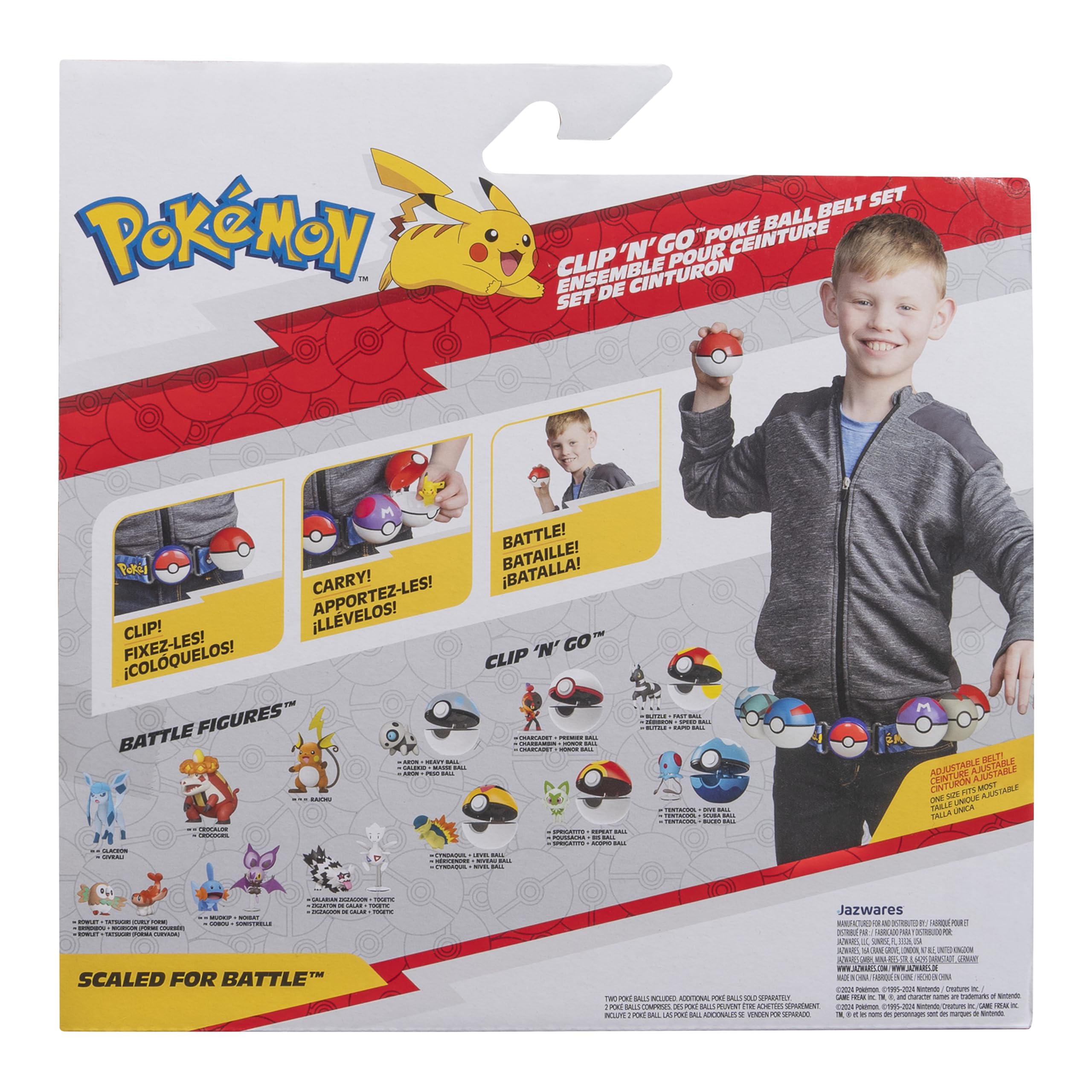 Pokémon Pikachu Clip 'N' Go Belt Set - Includes Themed Belt and 2-Inch Pikachu Figure 7