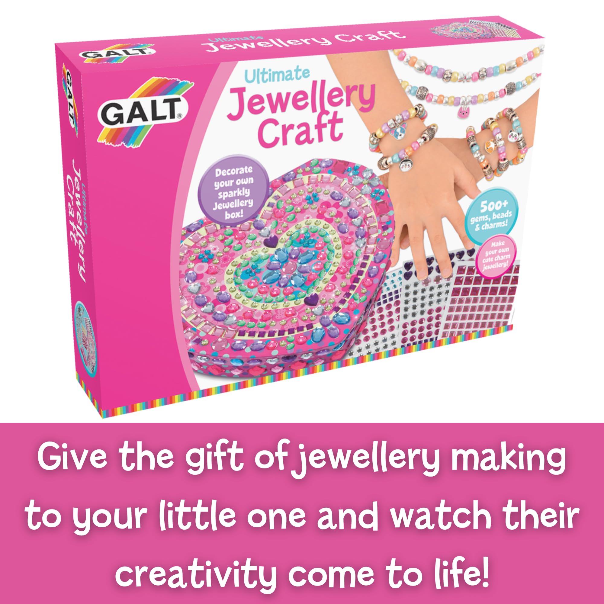 Galt Ultimate Jewellery Craft Kit - 500+ Pieces for Kids 5+ 5