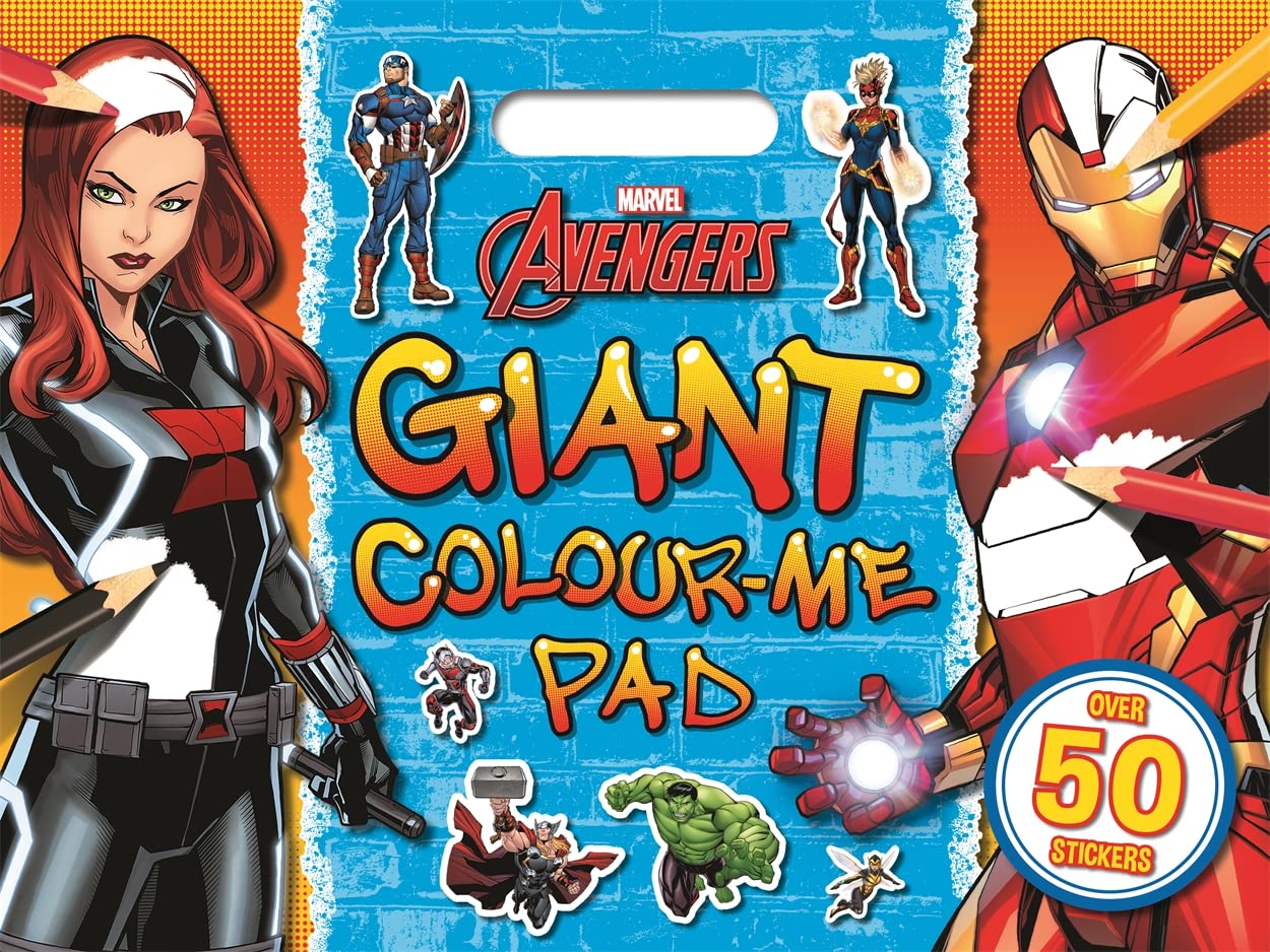 Autumn Marvel Avengers: Giant Colour Me Pad | Paperback | Ages 3-6 | 64 Pages