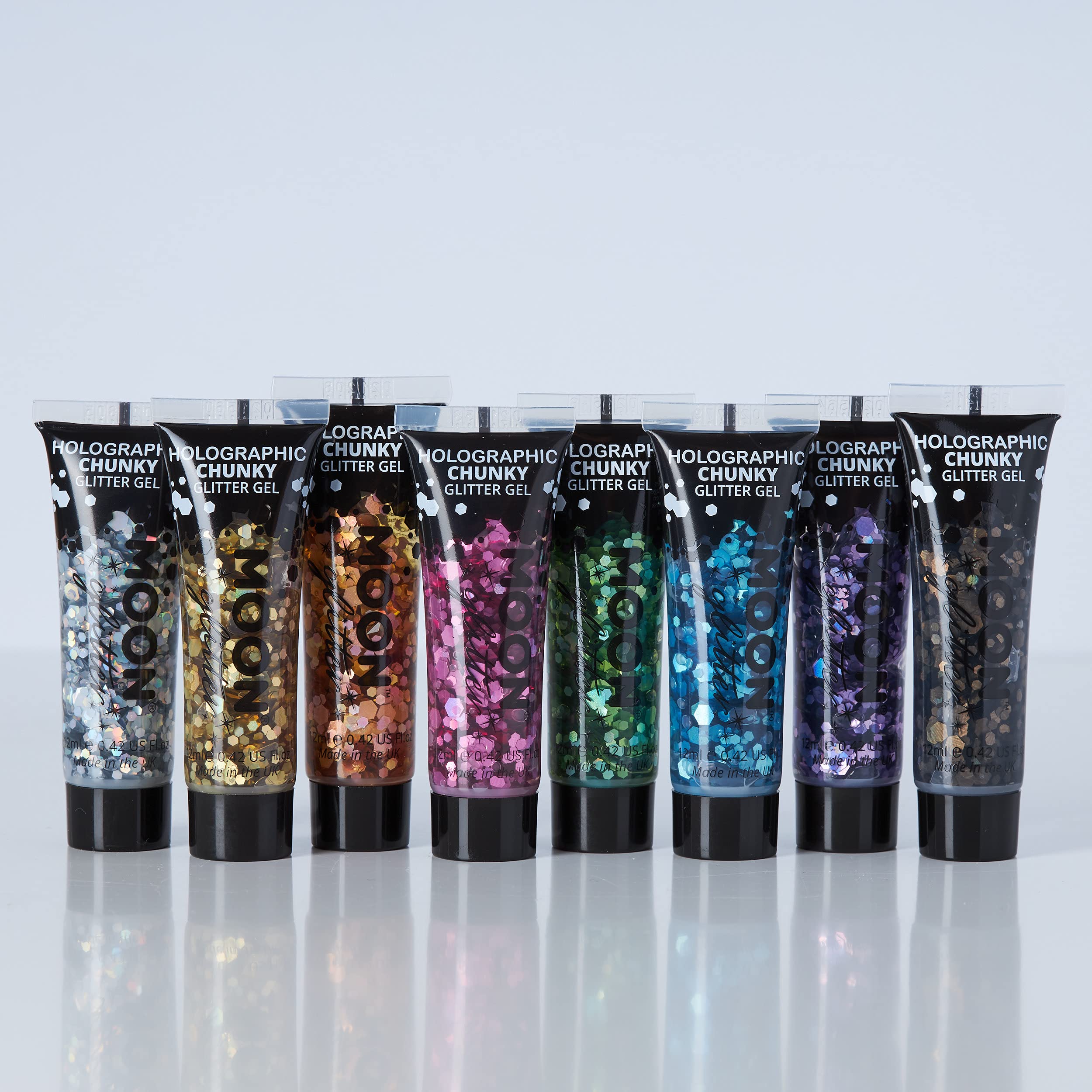 Moon Glitter - Holographic Chunky Glitter Gel for Face & Body (12ml) 12