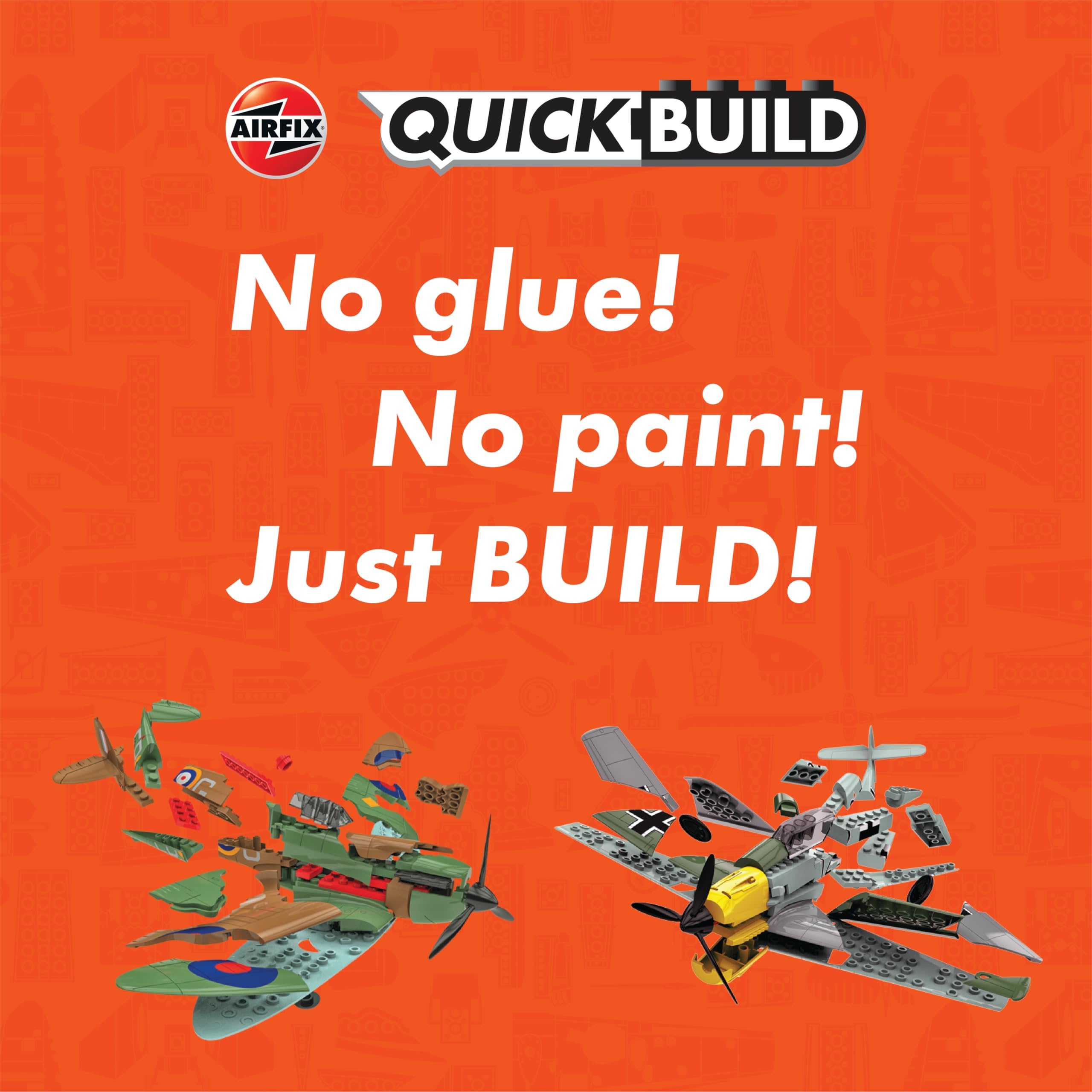 Airfix QUICKBUILD Spitfire & Messerschmitt Bf109 Model Aircraft Kit - No Glue, No Paint Required 7