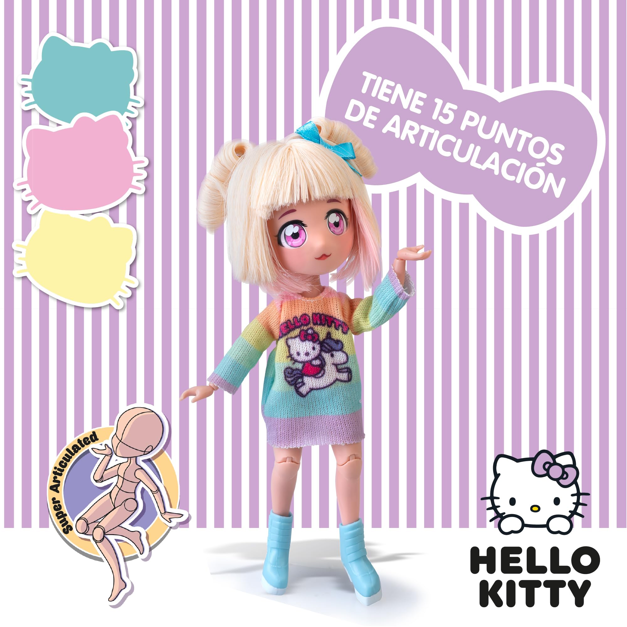 4SF Hello Kitty Manga Fashion - Candy Unicorn Japanese Fashion Doll 14